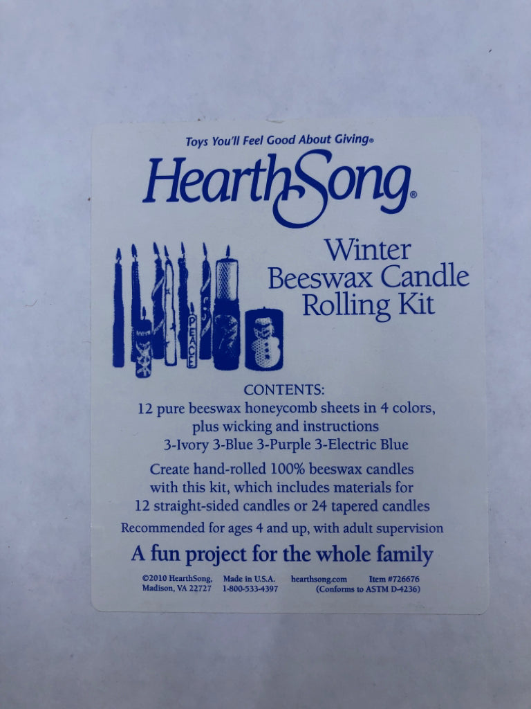 NIB CANDLE ROLLING KIT.