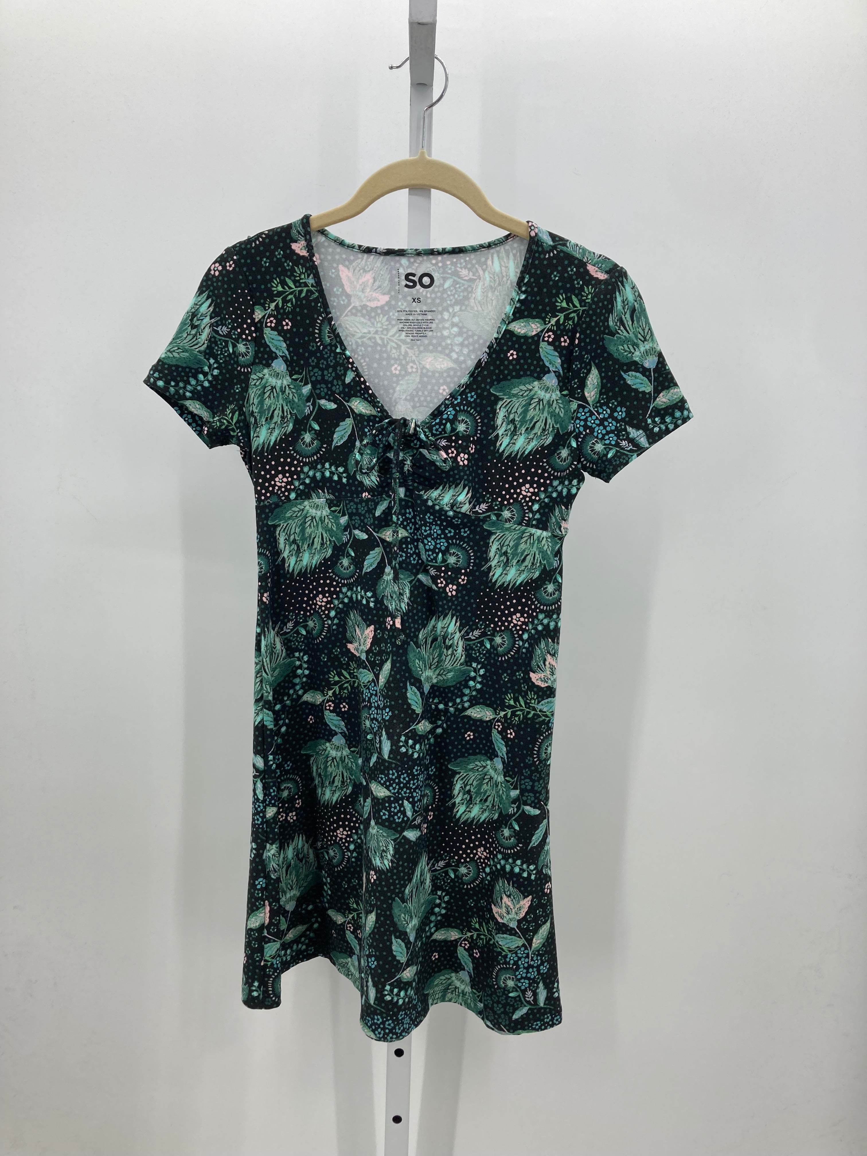 SO Size X Small Misses Short Sleeve Dress