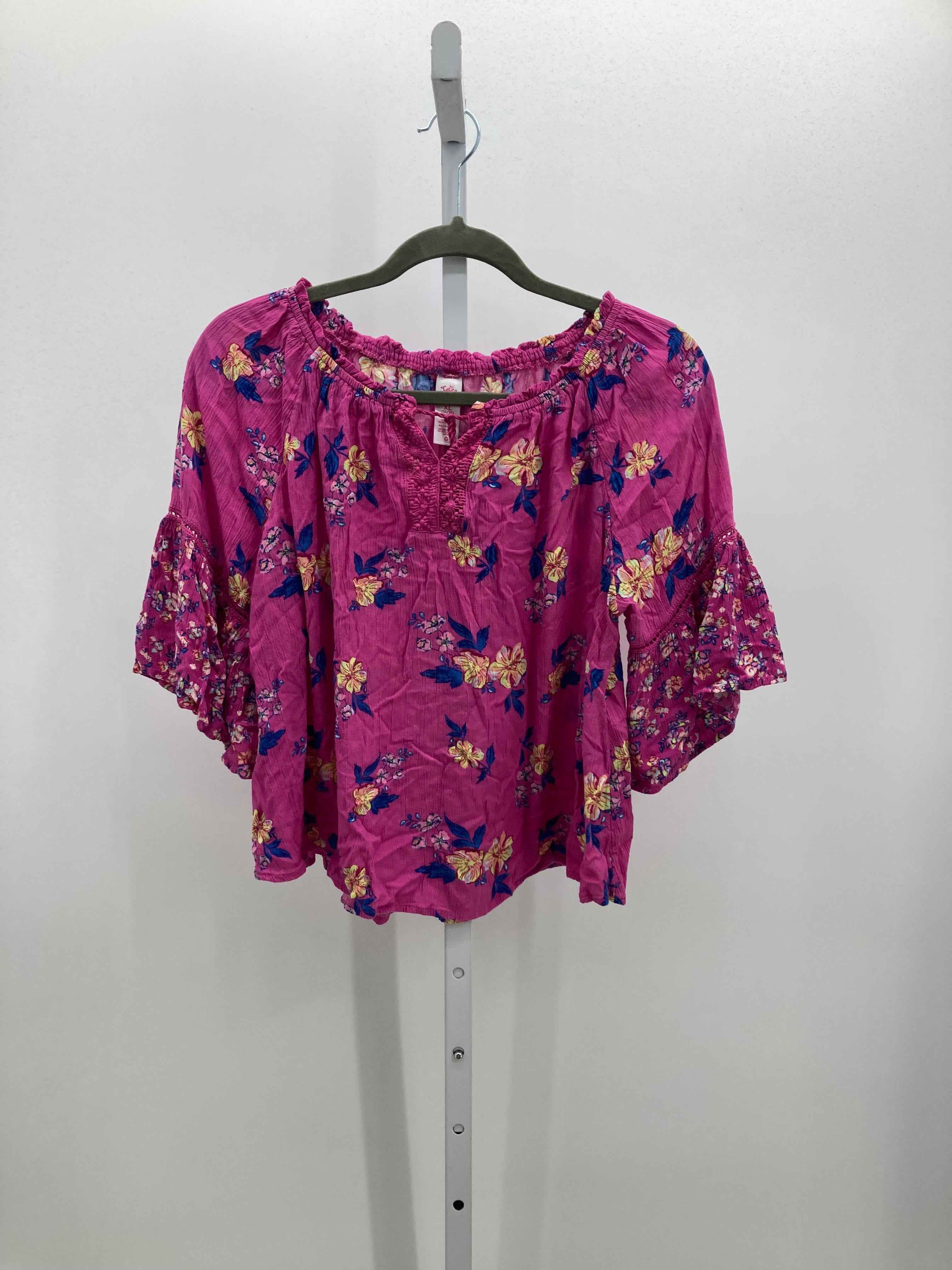 Justice Size 16-18 Girls Short Sleeve Shirt