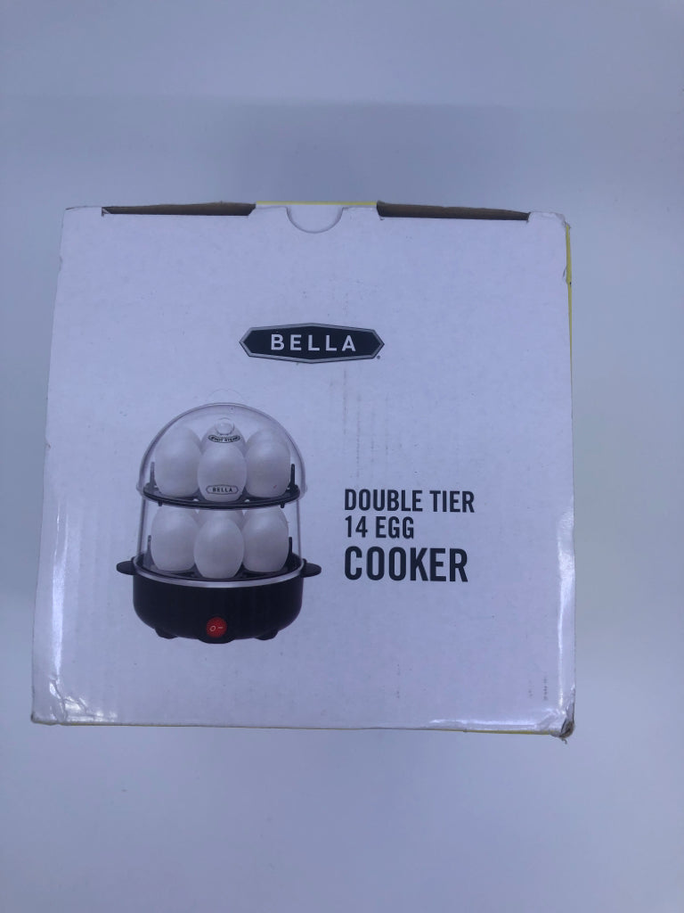 NIB BELLA DOUBLE TIER EGG COOKER.