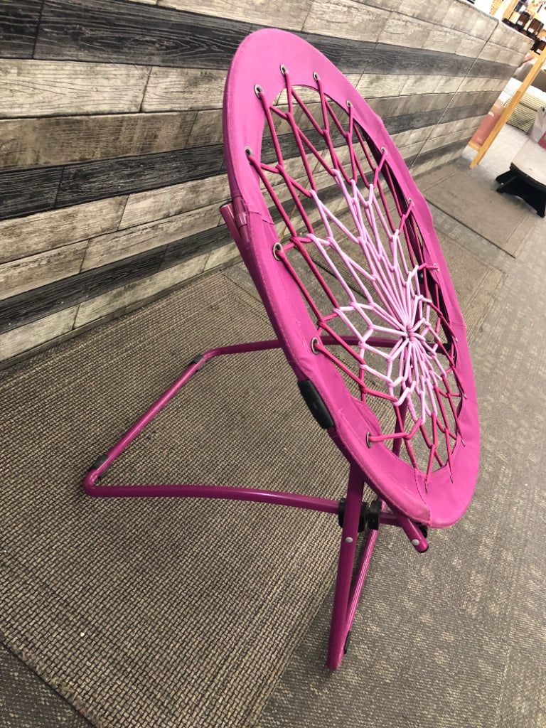PURPLE FOLDING BUNGEE CHAIR CIRCULAR.