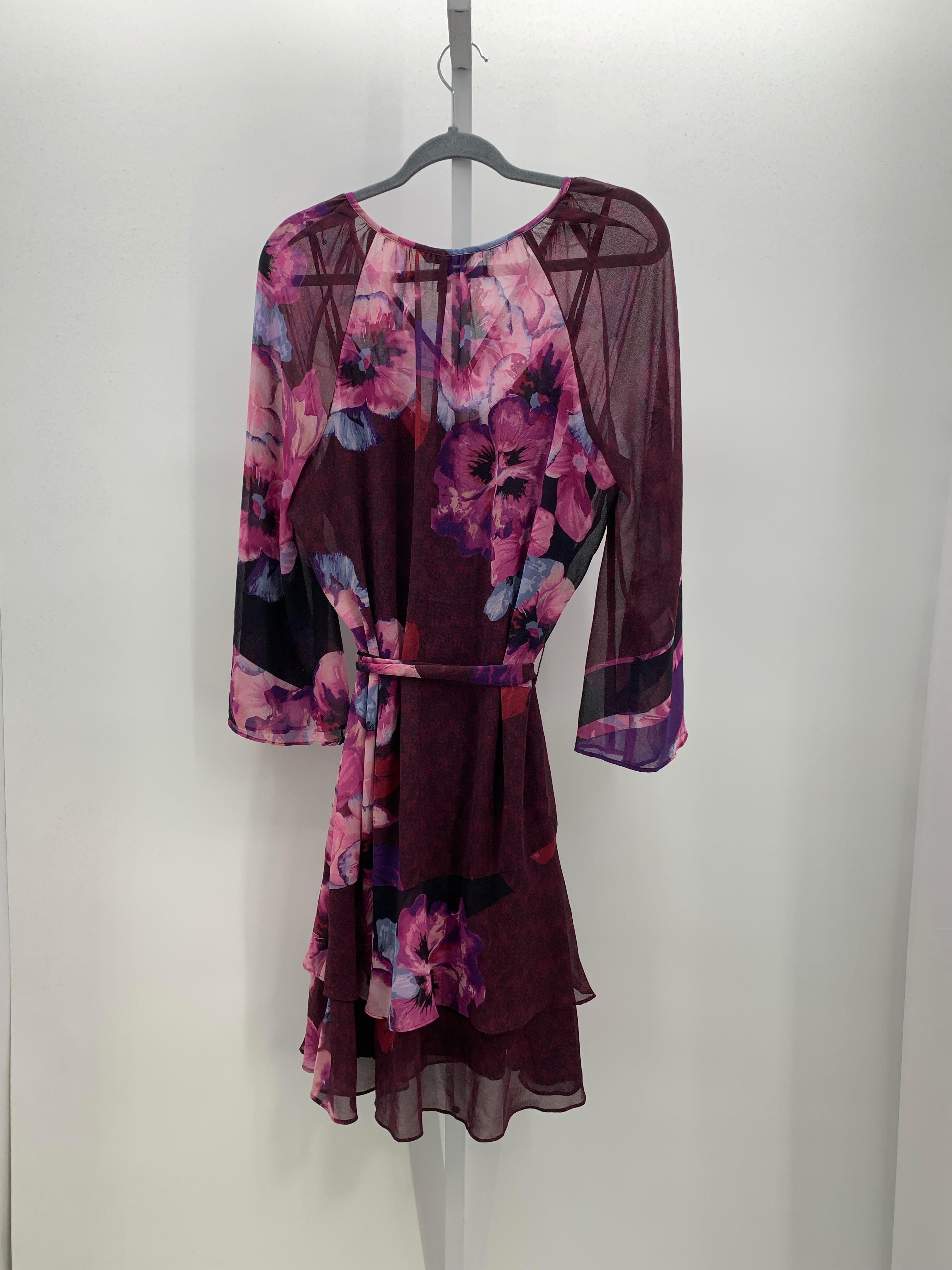 White House Black Size Large Misses Long Sleeve Dress