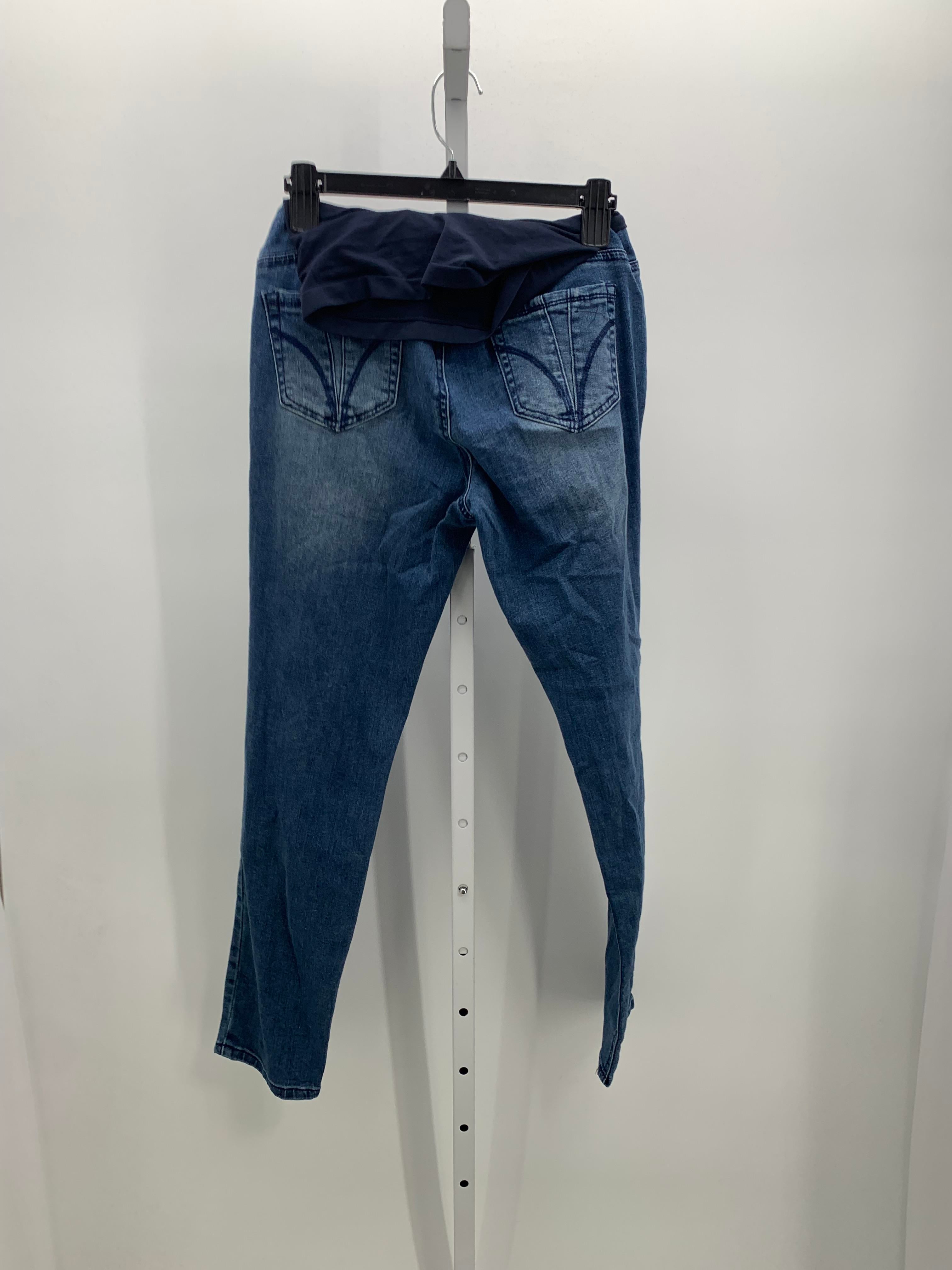 Indigo Blue Denim Size Large Maternity Jeans