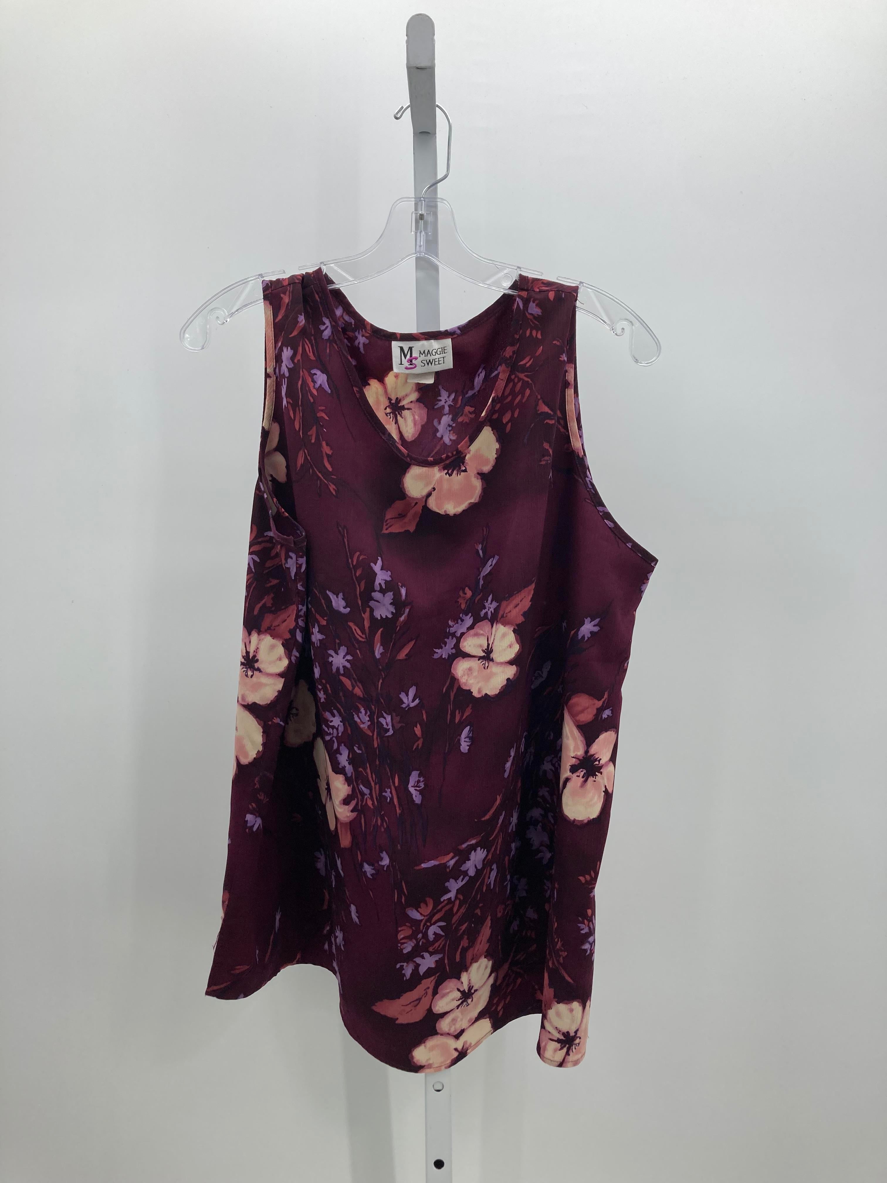 Size 1X Womens Sleeveless Shirt