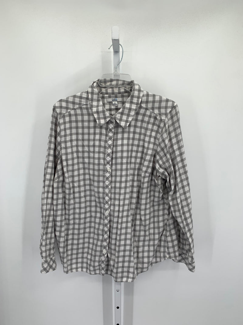 Croft & Barrow Size Extra Large Misses Long Sleeve Shirt