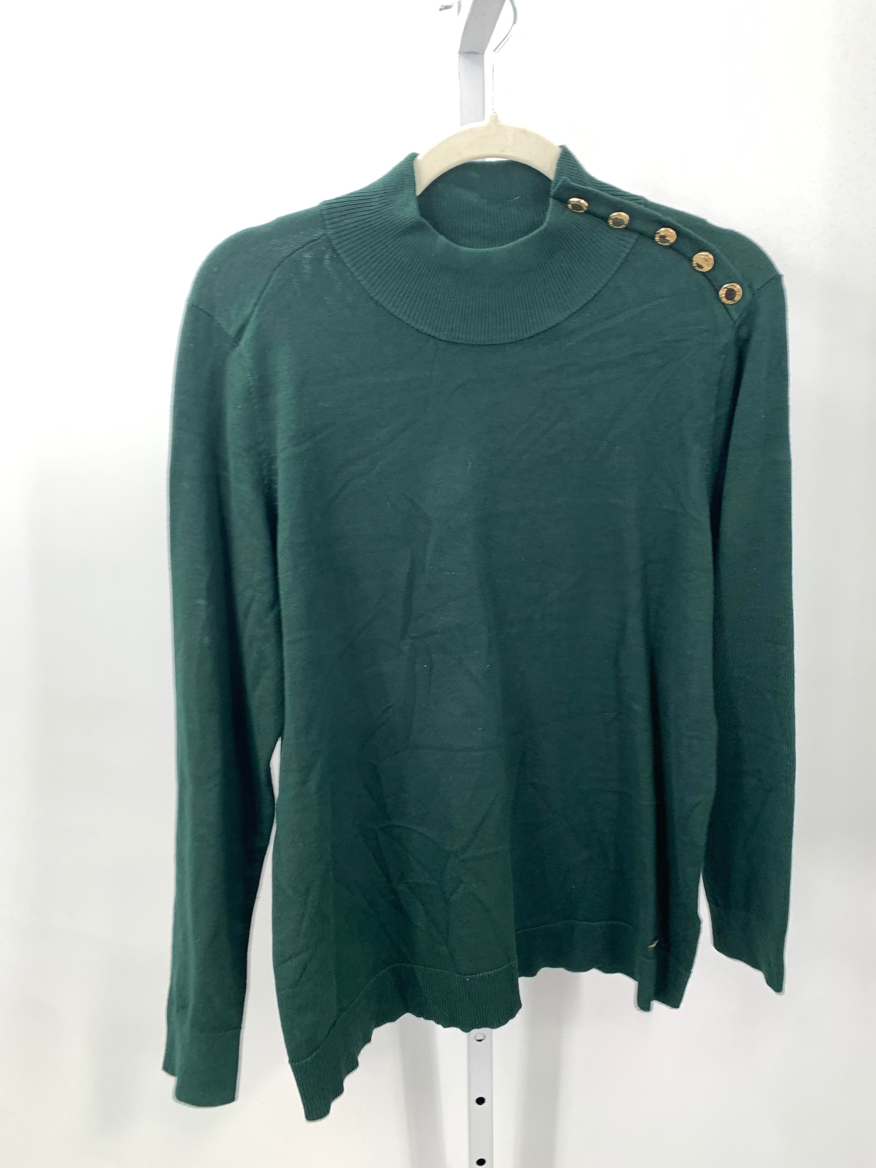 Calvin Klein Size Large Misses Long Slv Sweater