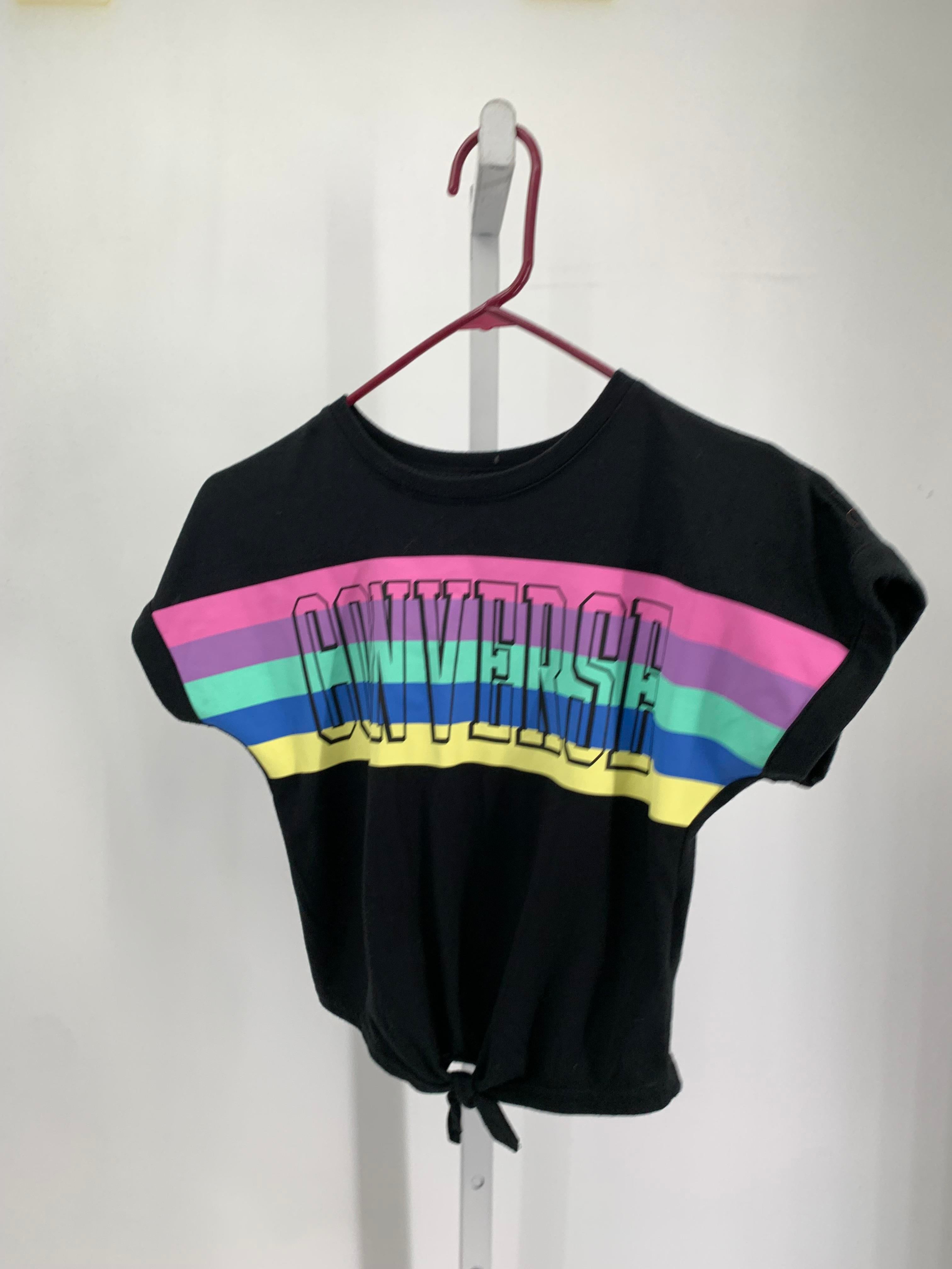 Converse Size 8-10 Girls Short Sleeve Shirt