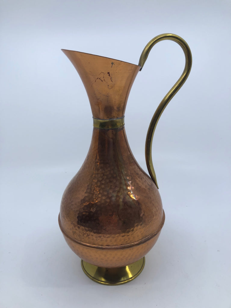 COPPER/BRASS PITCHER.