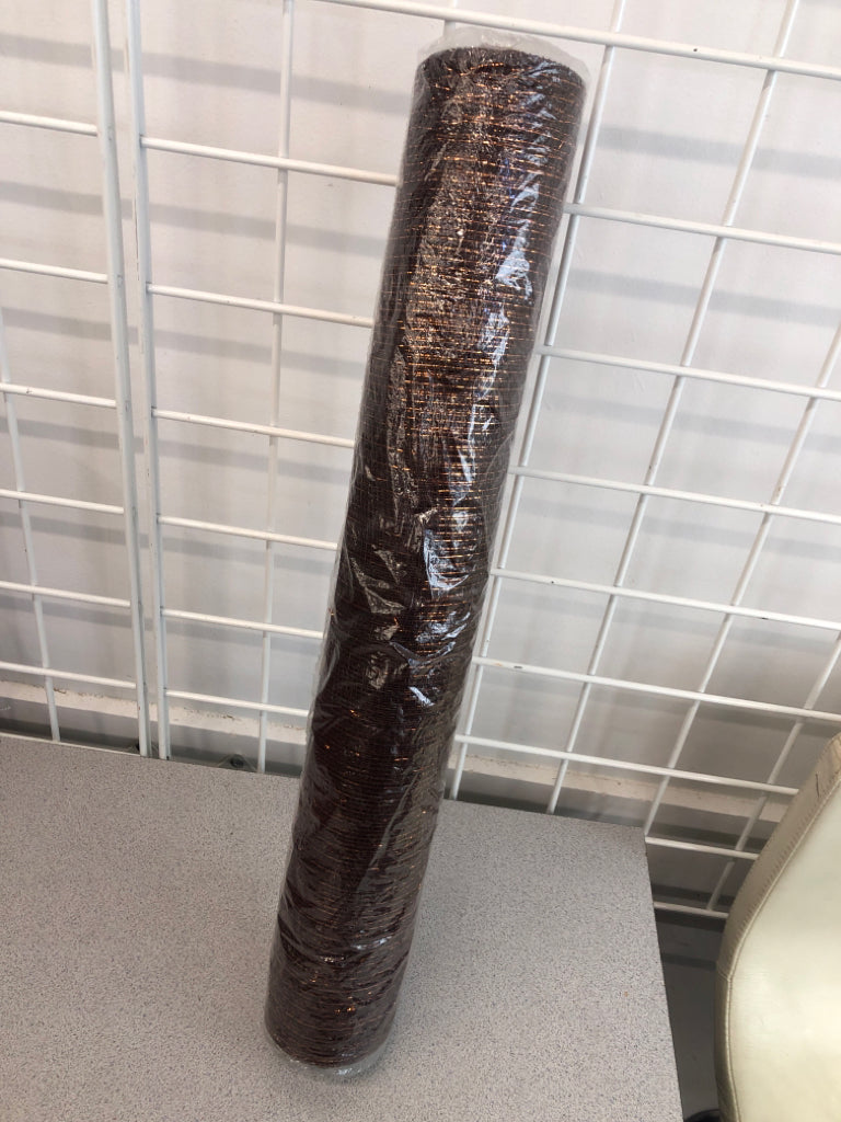 NIP BROWN/GOLD DECORATIVE MESH.