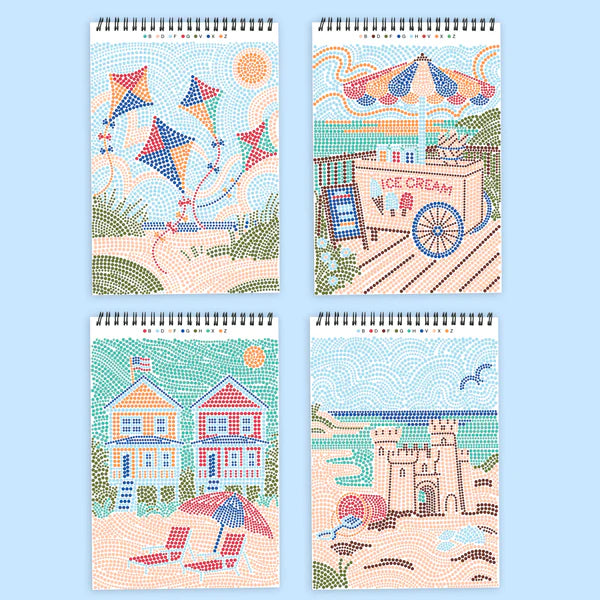 FlowArt® - Dot-By-Letter, Day at the Beach - New