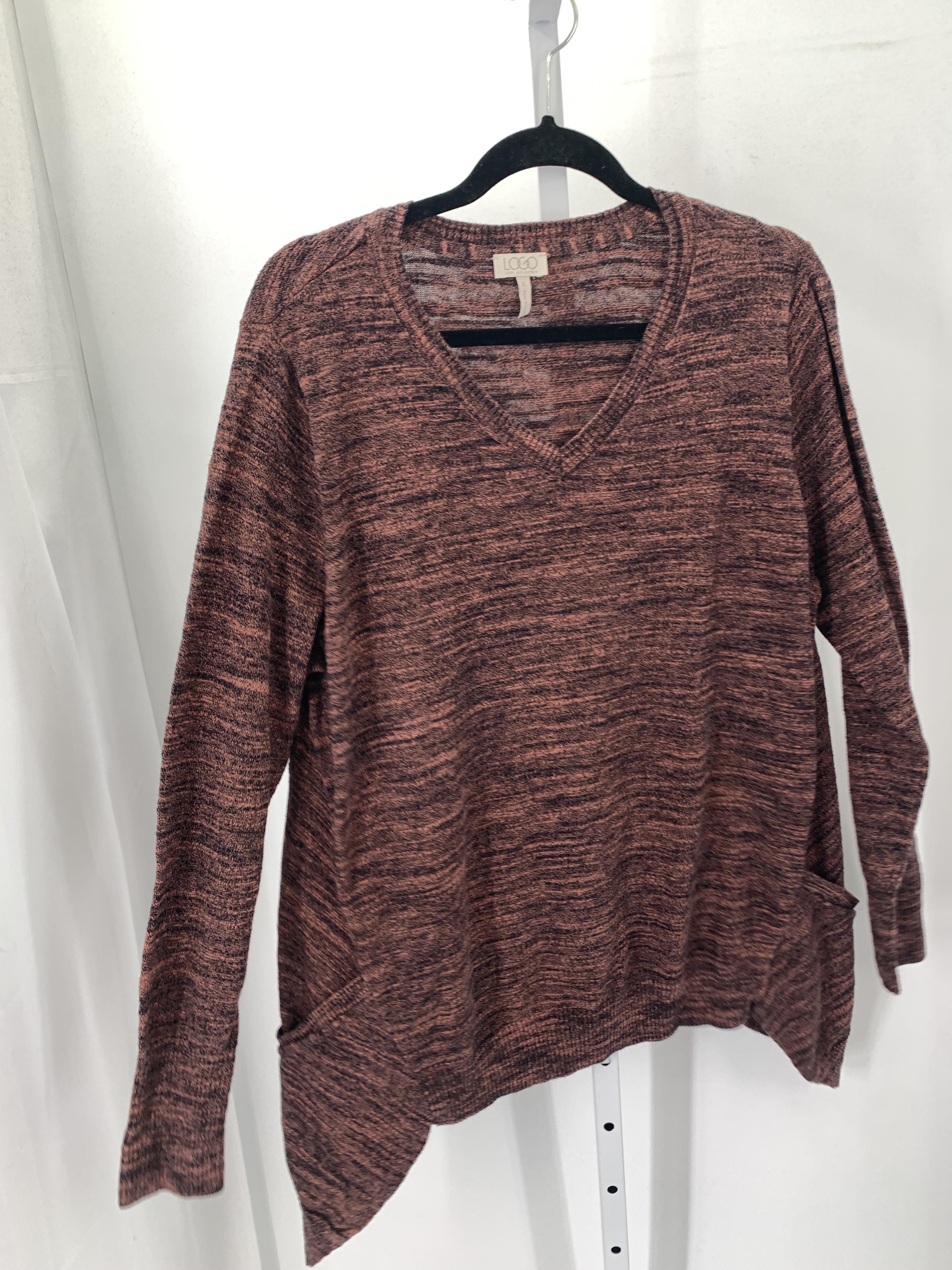 LOGO Size Extra Large Misses Long Slv Sweater