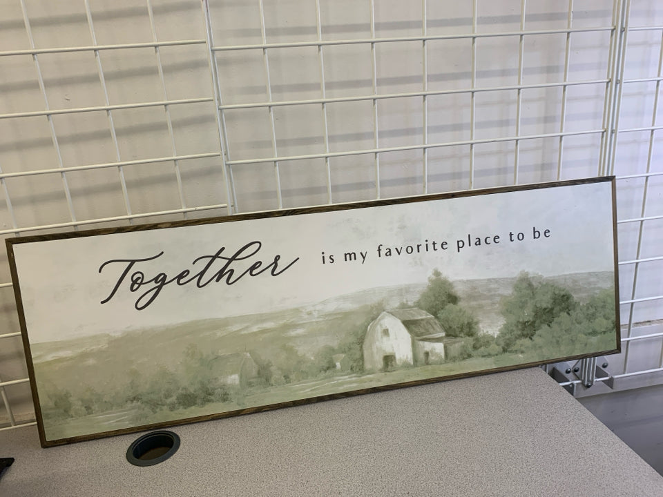 TOGETHER IS MY FAVORITE PLACE TO BE- WALL ART.