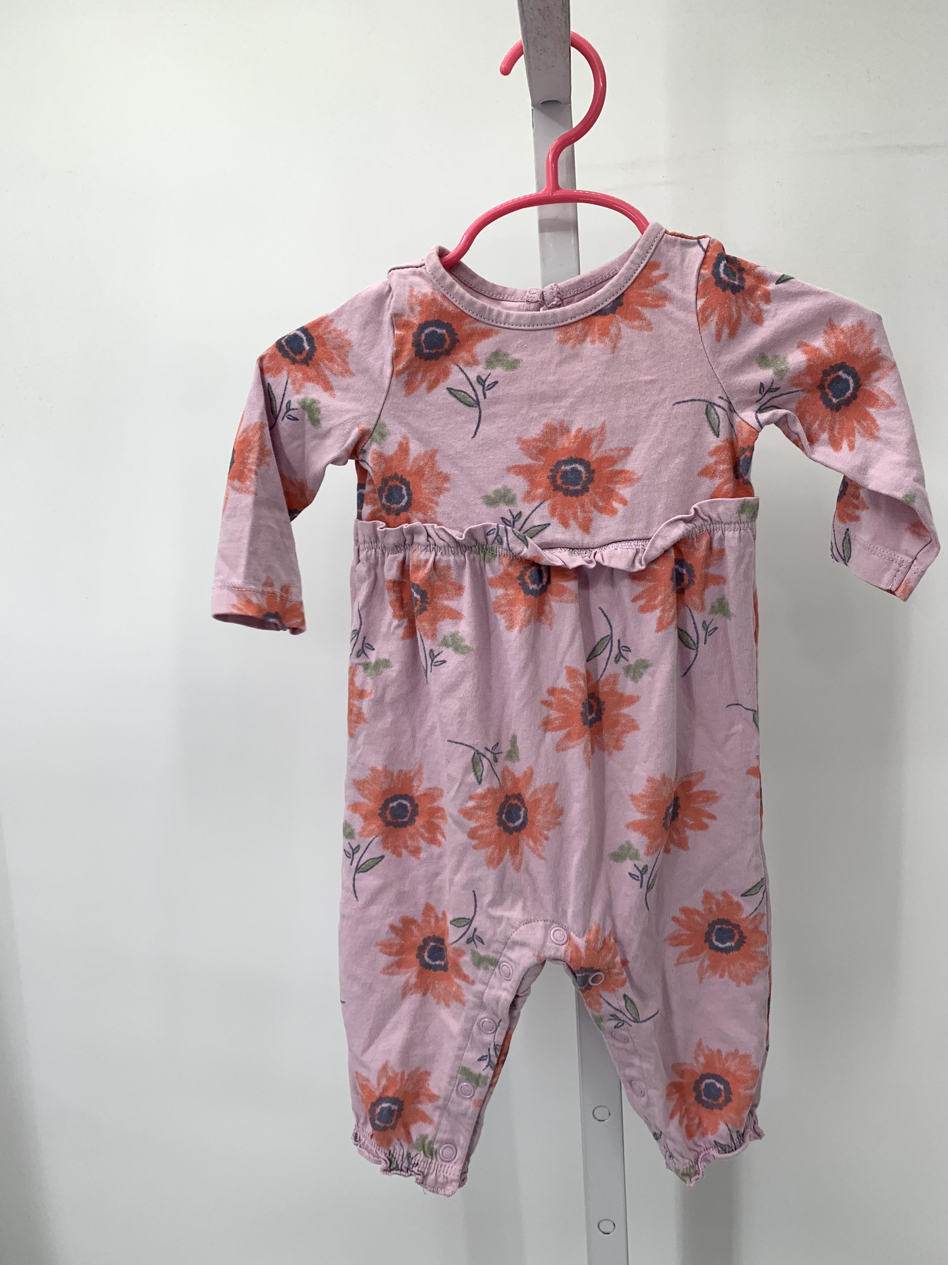 Carters Size 6 Months Girls Long Slv. Romper