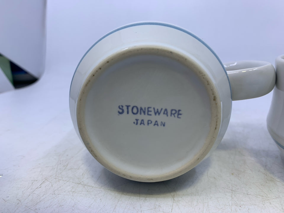 BLUE STRIPE CREAM + SUGAR