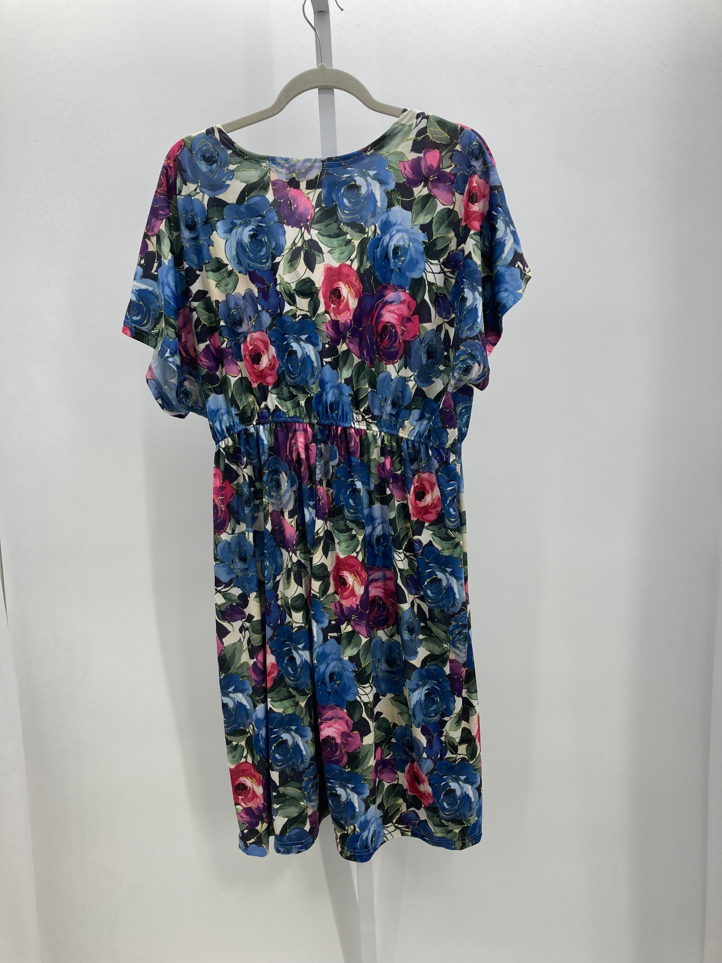 Size 2X Womens Short Sleeve Dress