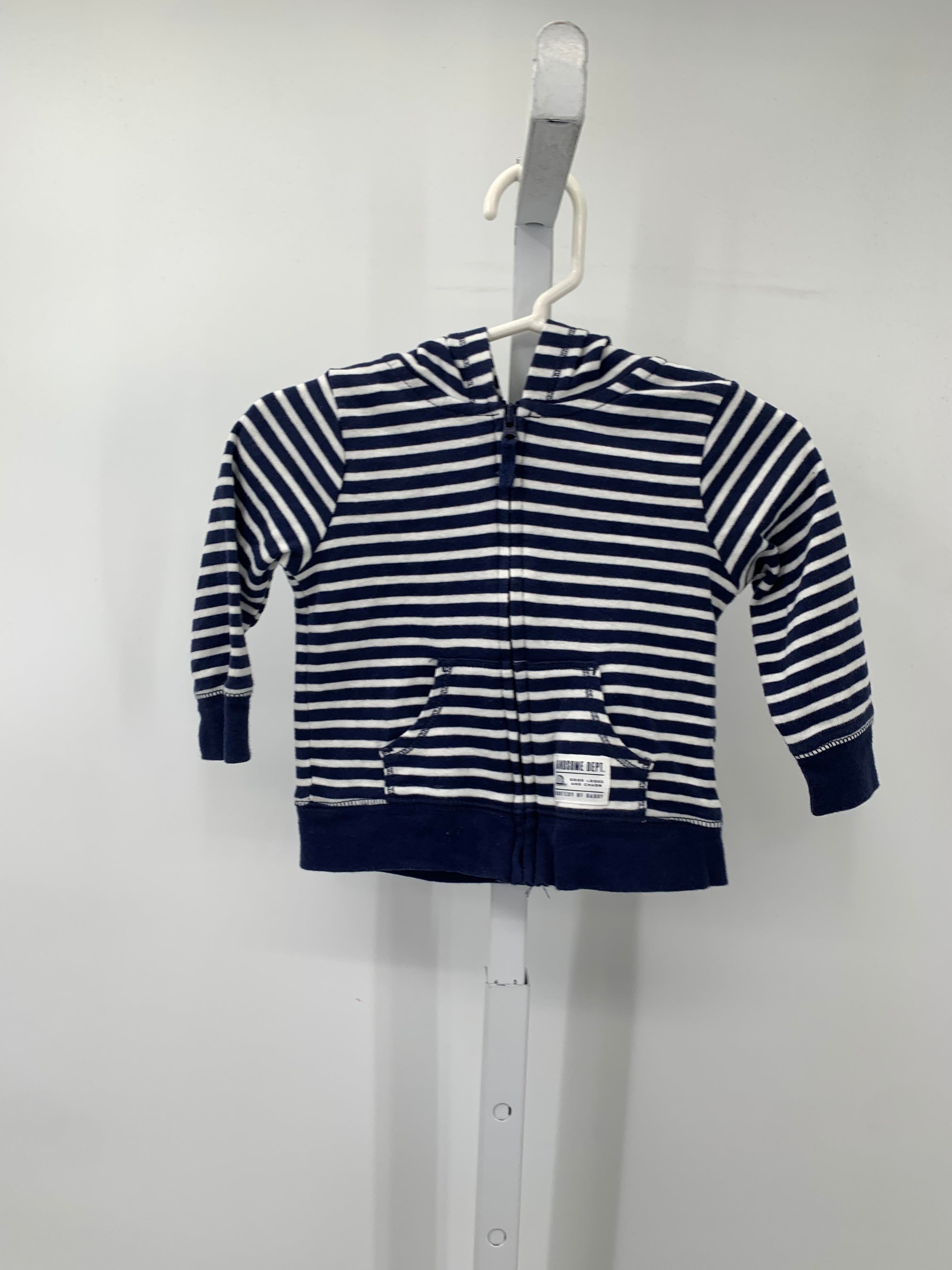 WHITE STRIPES HOODED ZIP