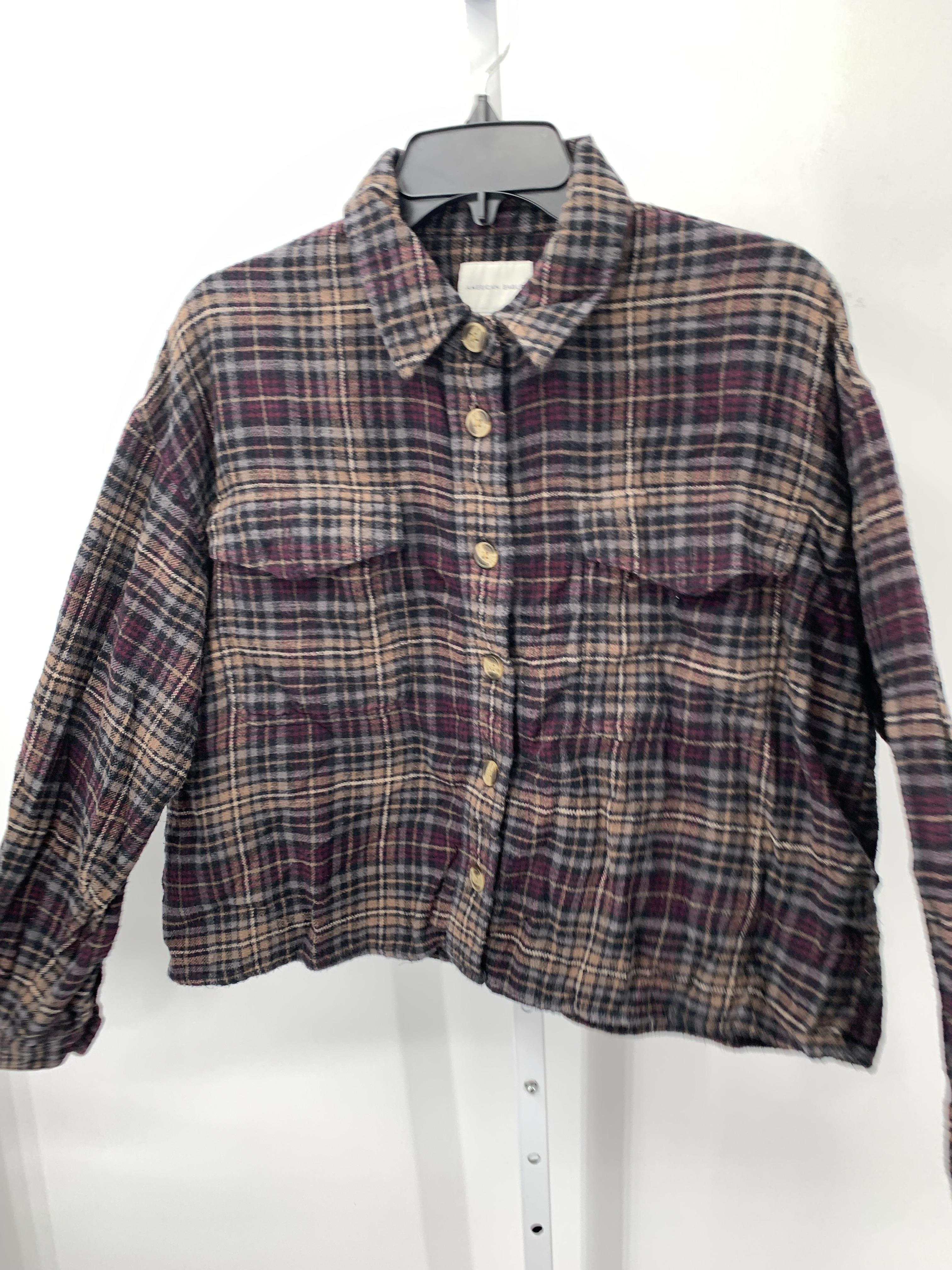 American Eagle Size Large Juniors Long Sleeve Shirt