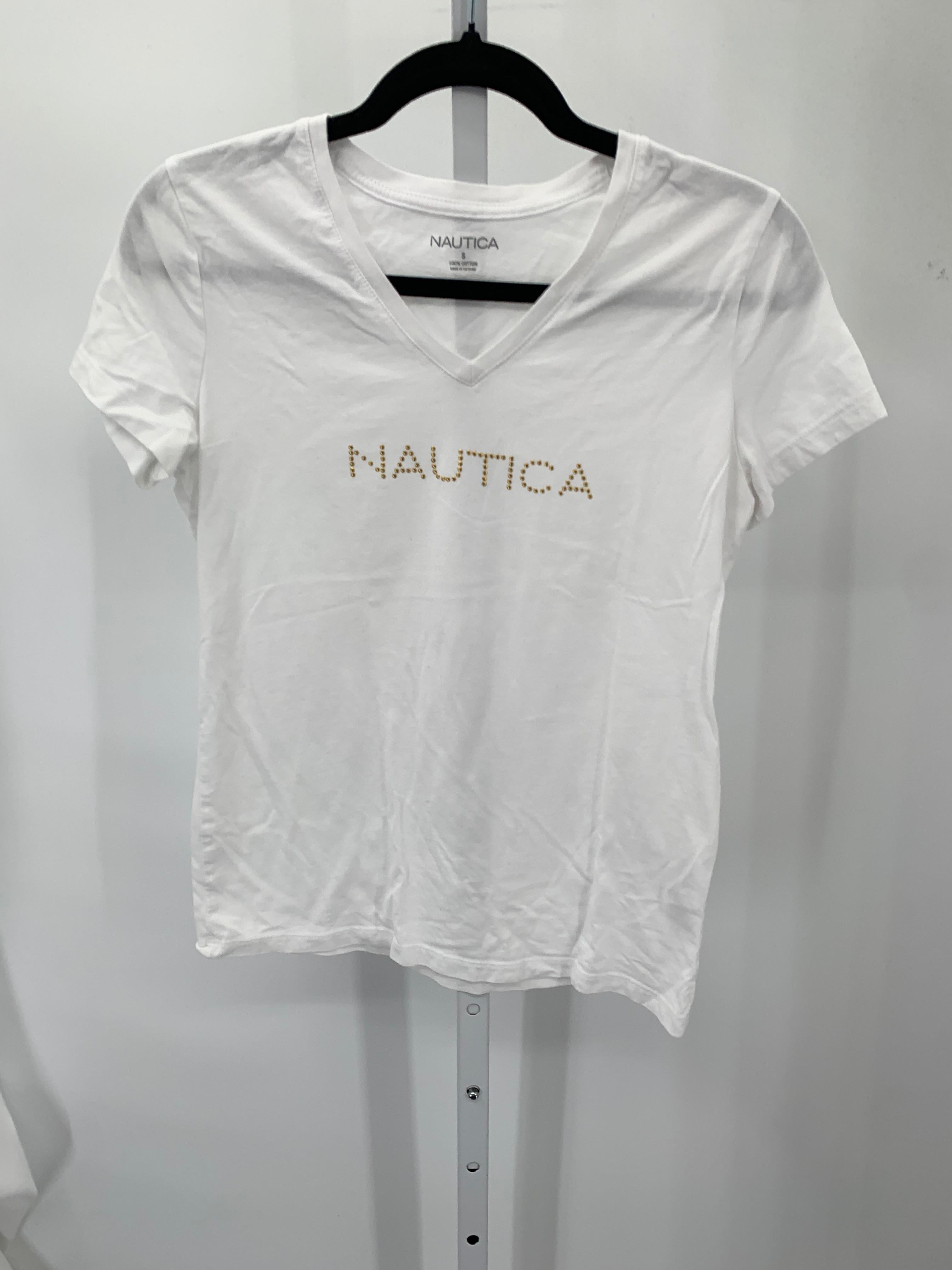 Nautica Size Small Misses Short Sleeve Shirt