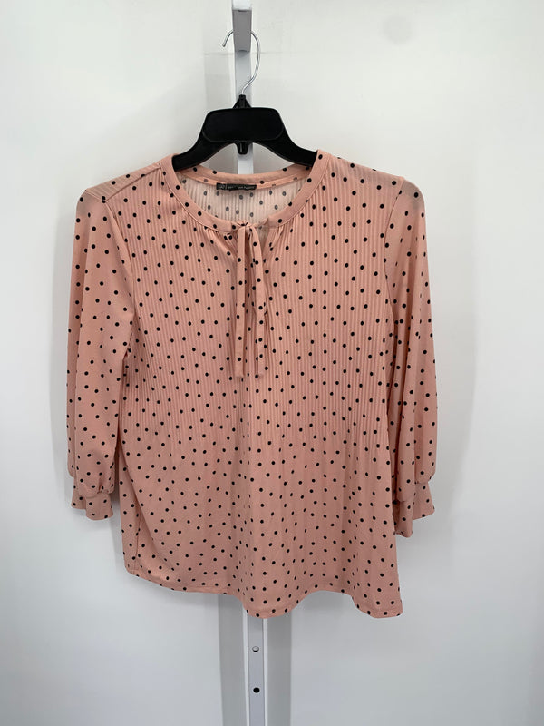 Adrianna Papell Size Small Misses 3/4 Sleeve Shirt