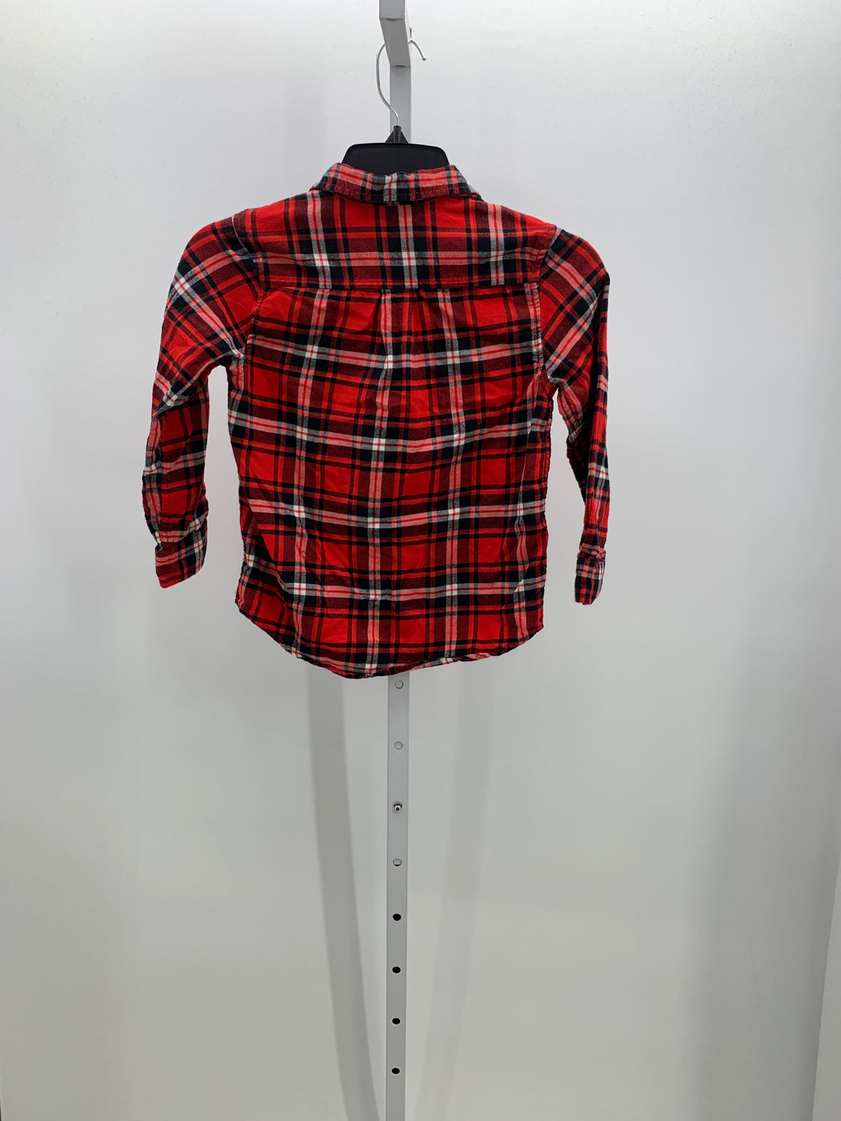 BLK/WHT PLAID BTN DOWN