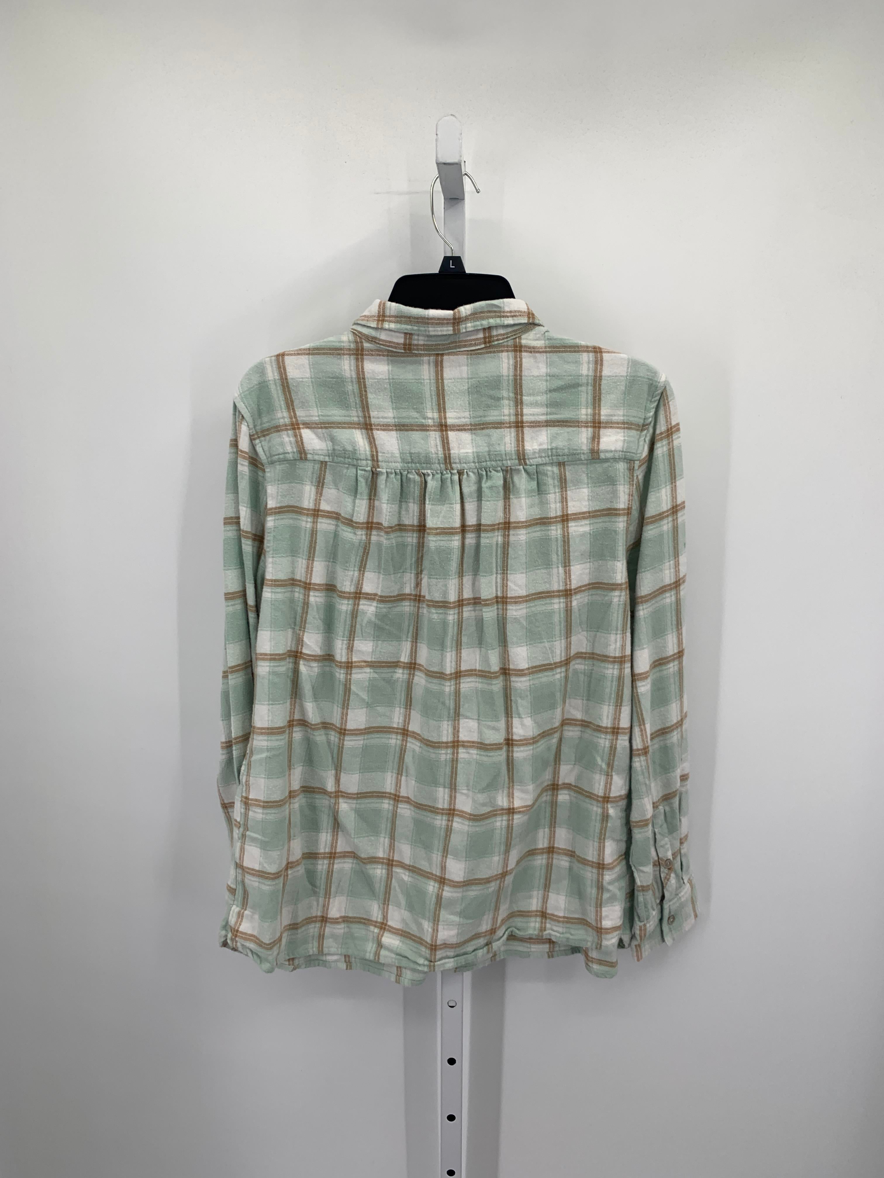 Croft & Barrow Size Large Misses Long Sleeve Shirt