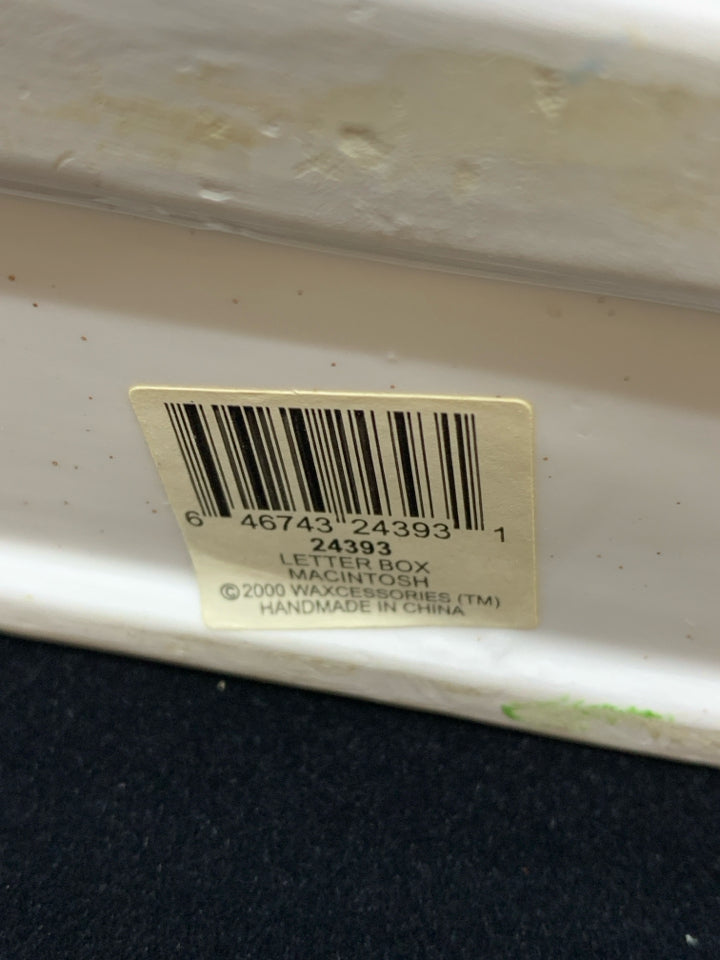 CERAMIC APPLES LETTER BOX.