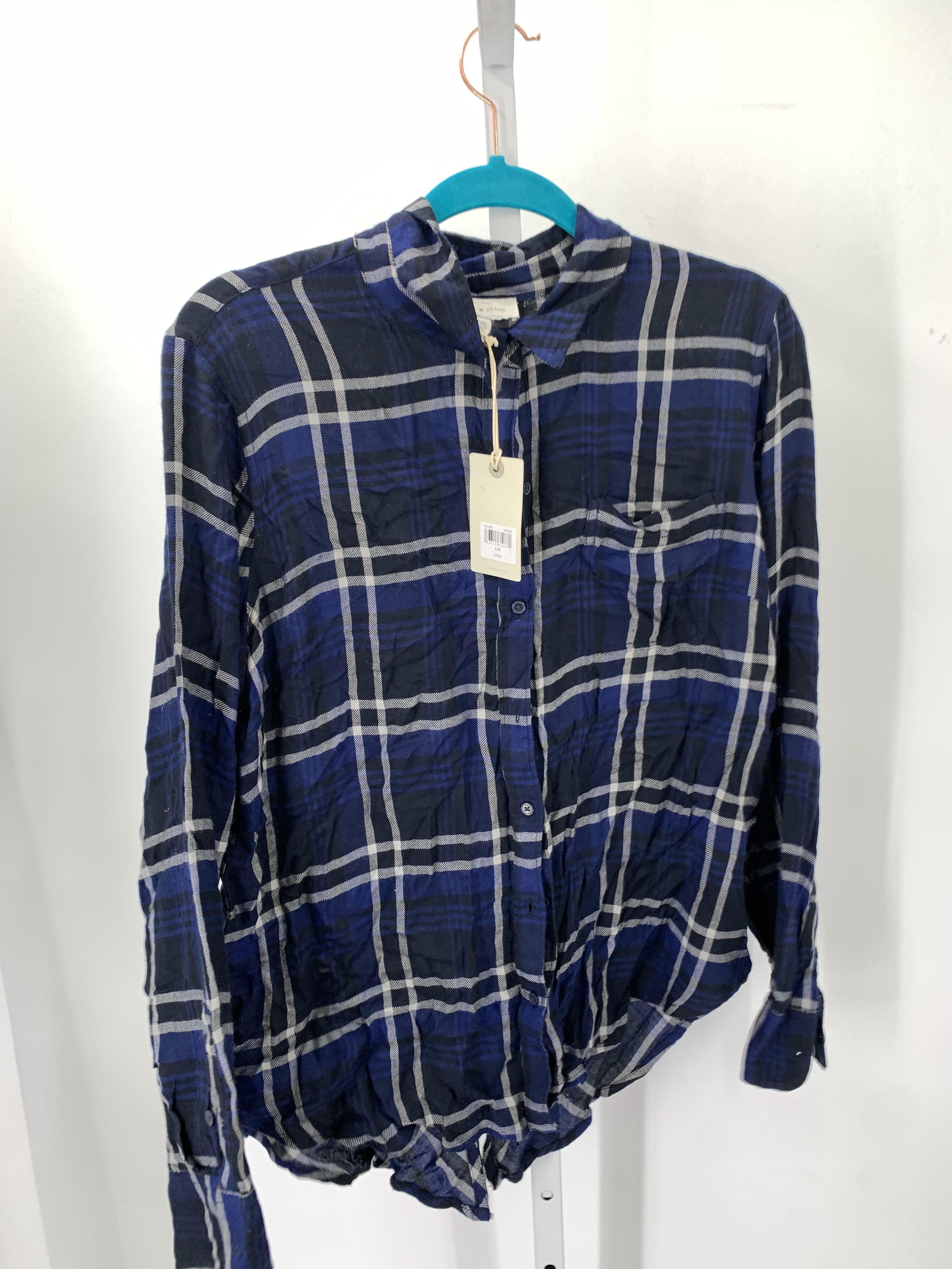 Lucky Brand Size Large Misses Long Sleeve Shirt