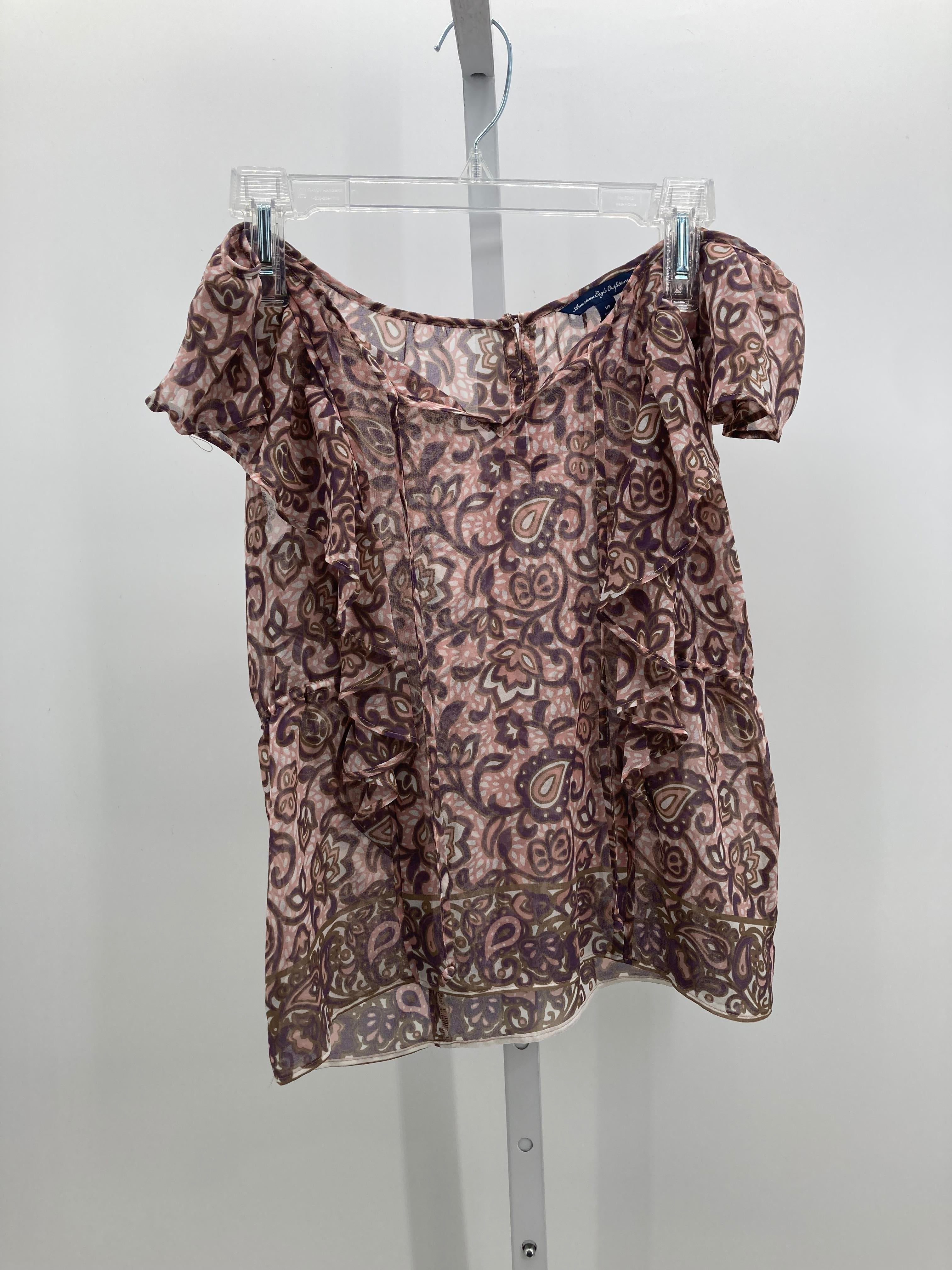 American Eagle Size Small Juniors Short Sleeve Shirt