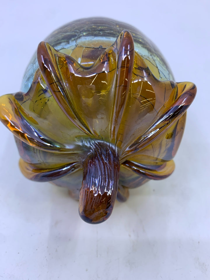 GLASS ACORN FIGURE.