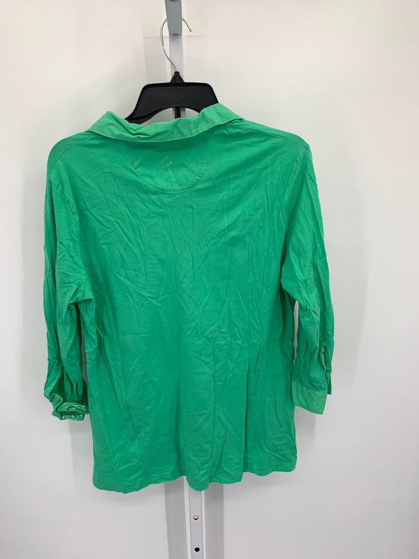 Croft & Barrow Size Extra Large Misses 3/4 Sleeve Shirt