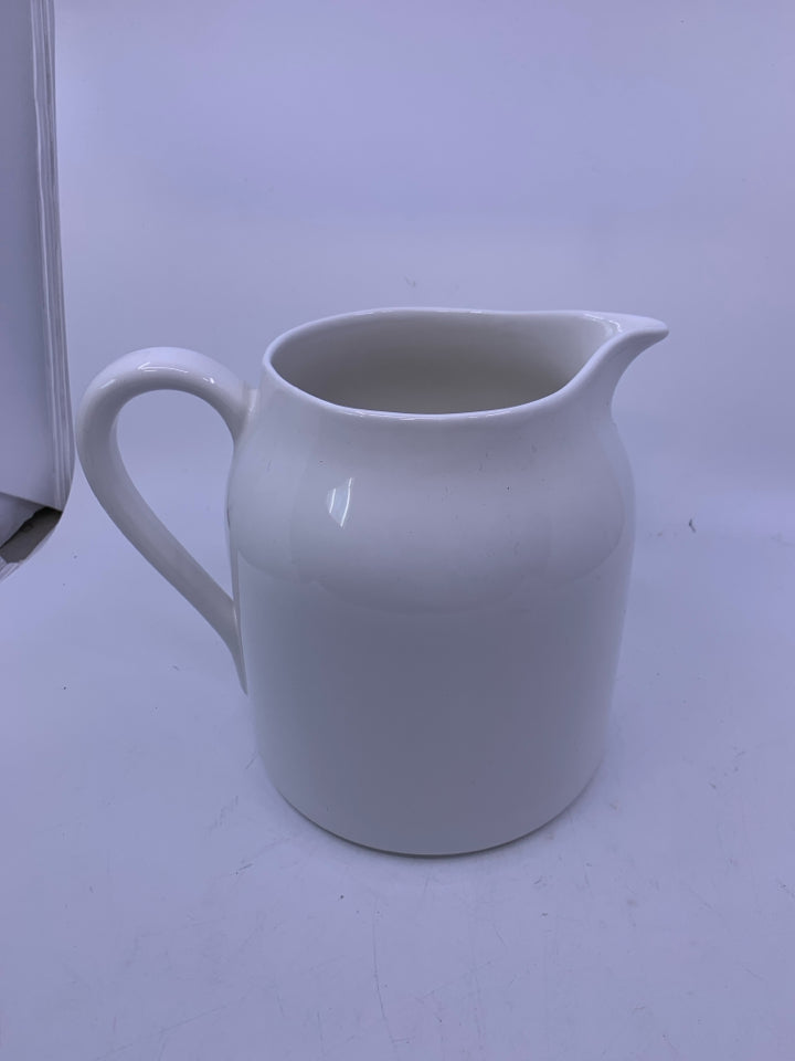 LARGE WHITE PITCHER.