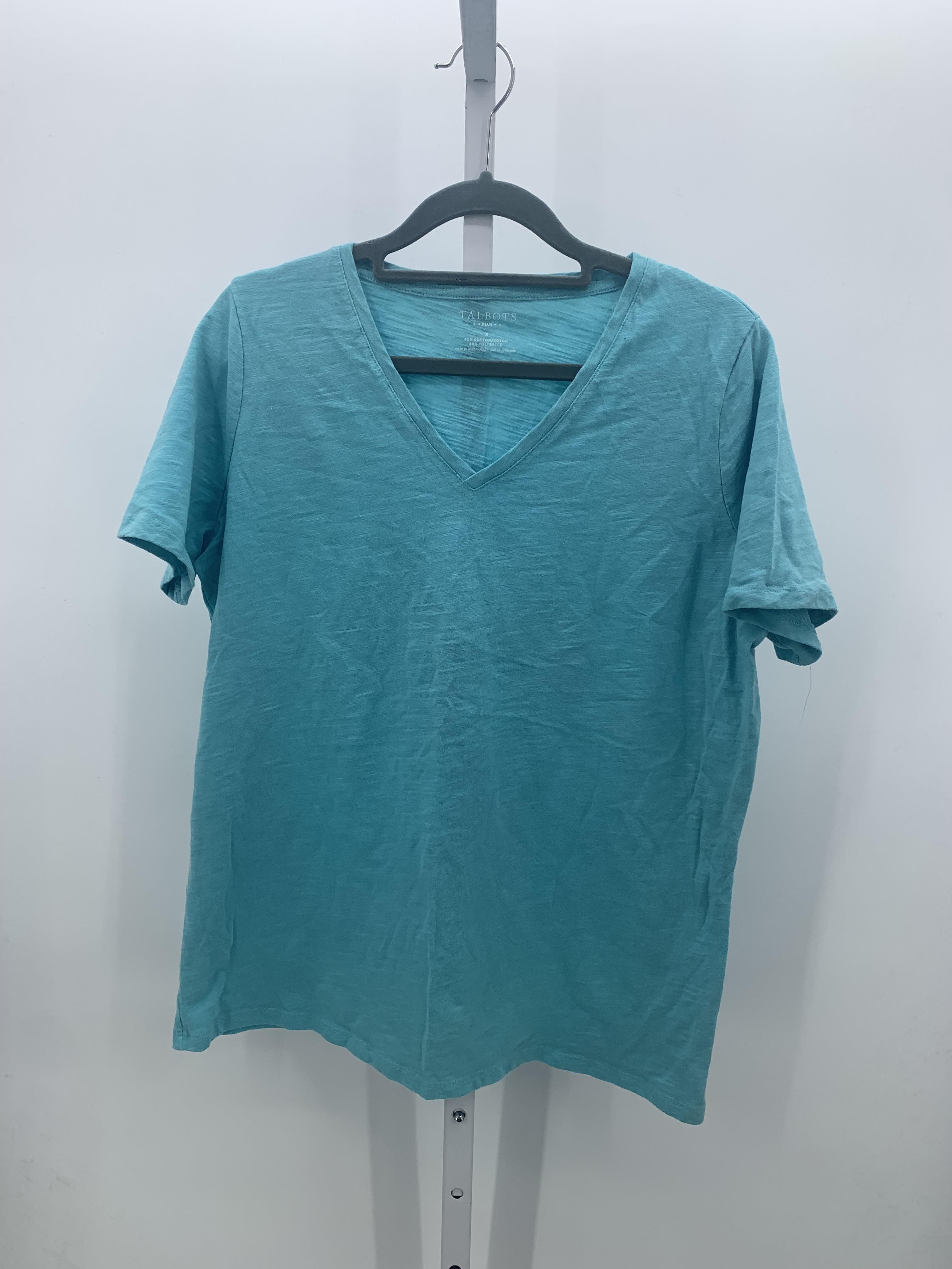 Talbots Size 1X Womens Short Sleeve Shirt