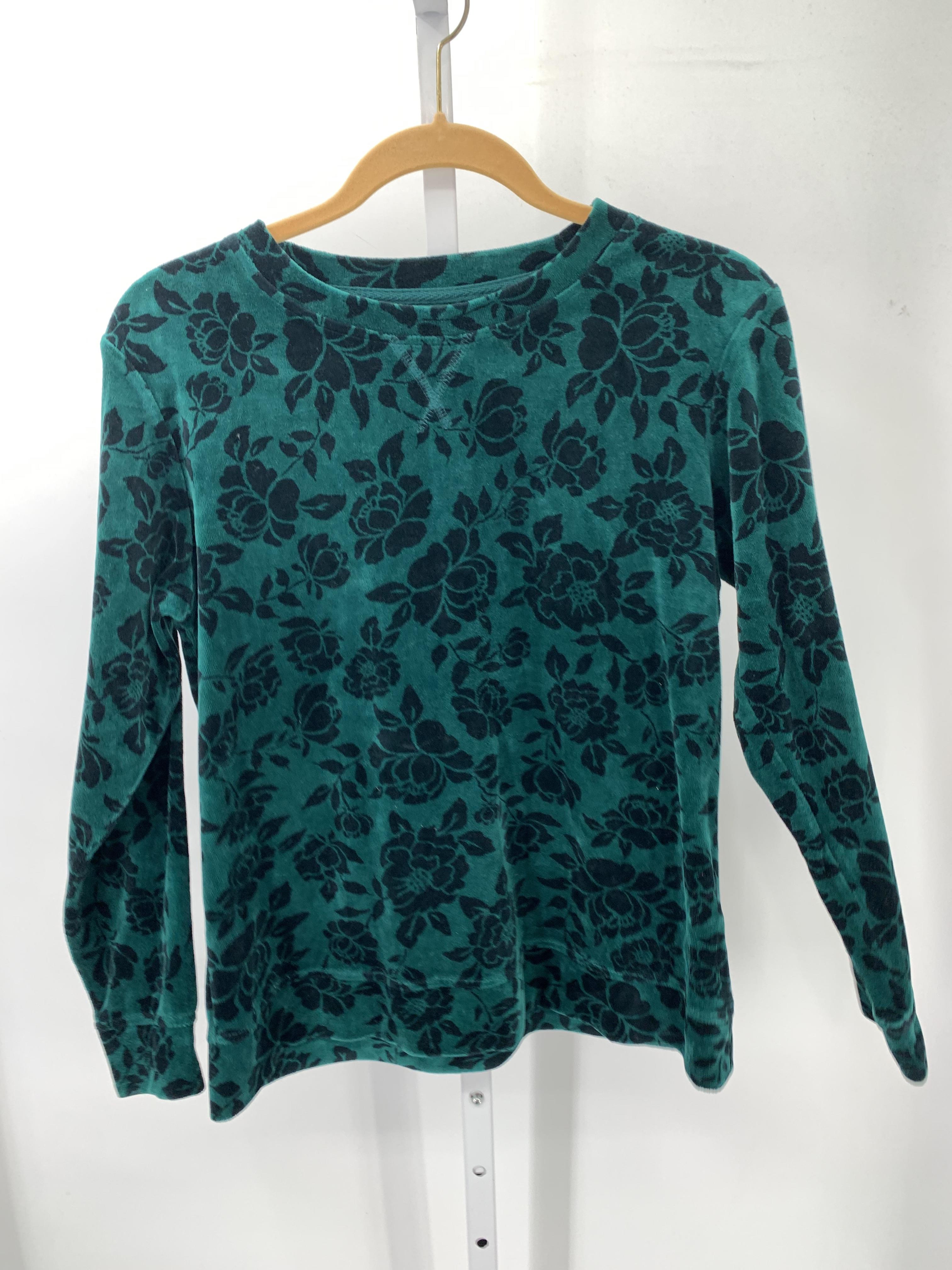 Karen Scott Size Medium Petite Petite Long Sleeve Shirt