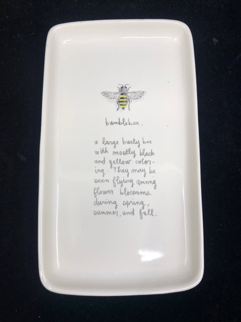 RAE DUNN BUMBLEBEE TRAY.