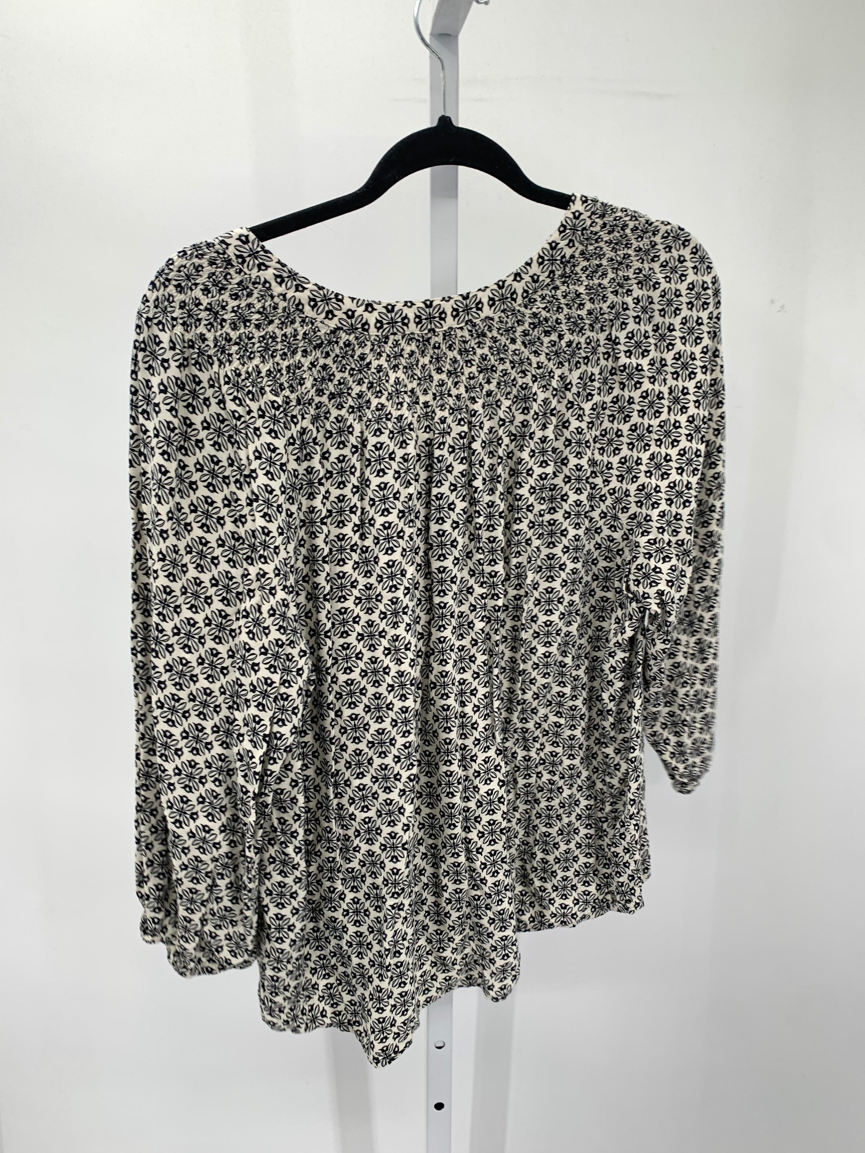Croft & Barrow Size X Large Petite Petite 3/4 Sleeve Shirt
