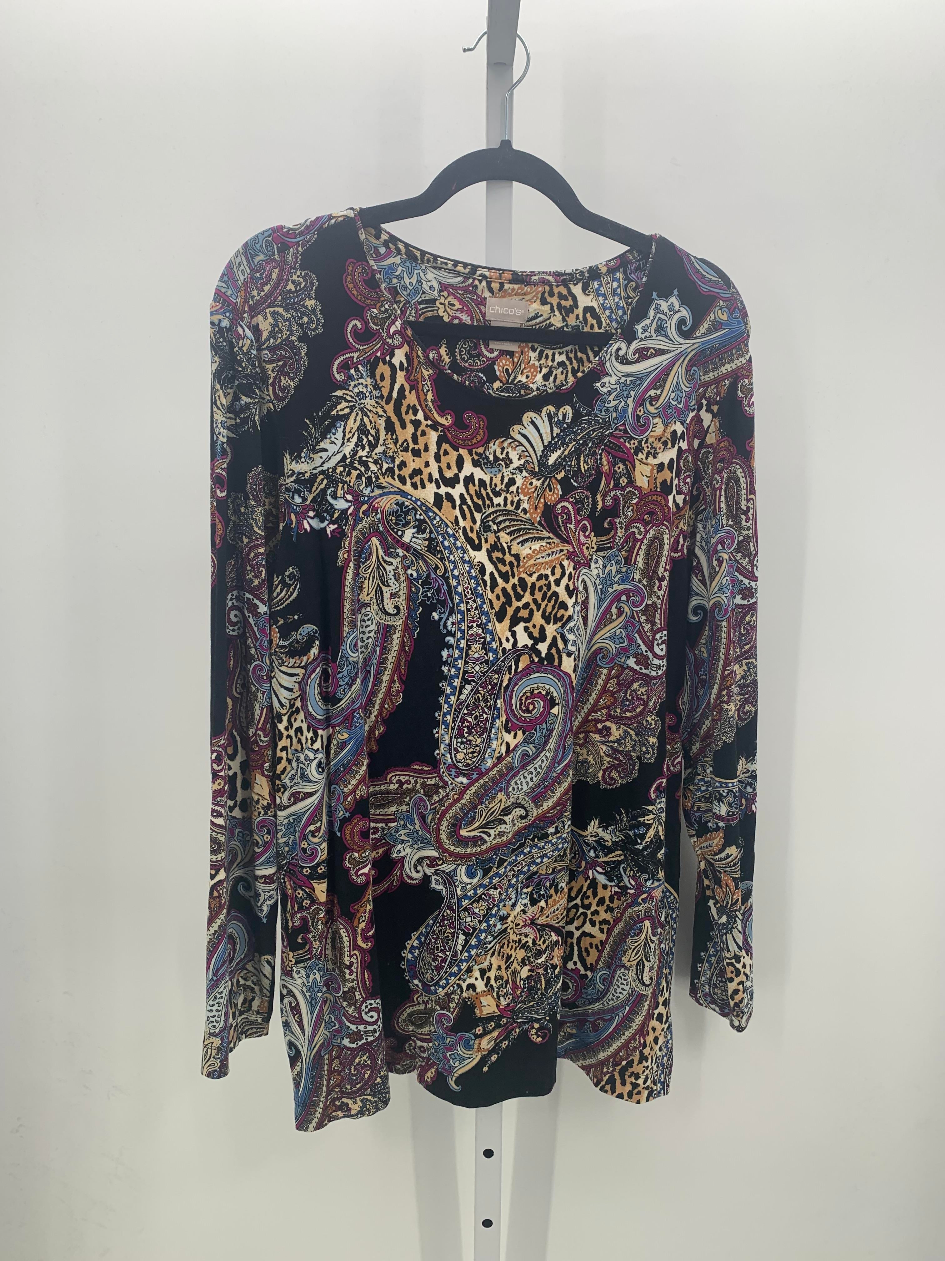 Chico's Size Extra Large Misses Long Sleeve Shirt