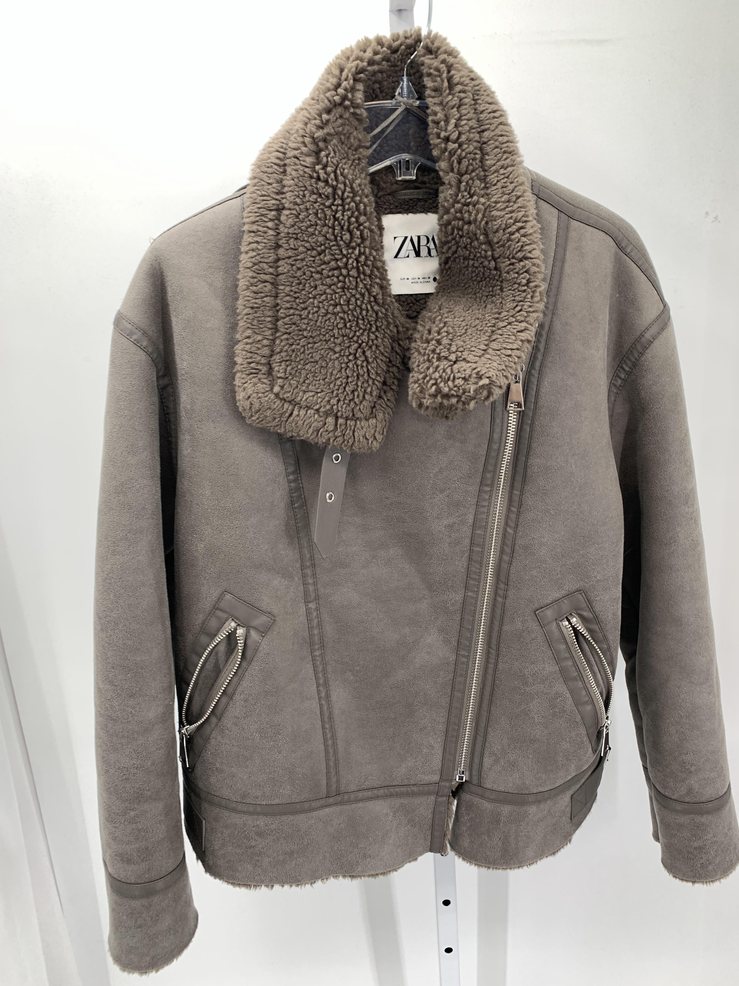 Zara Size Medium Misses Winter Coat