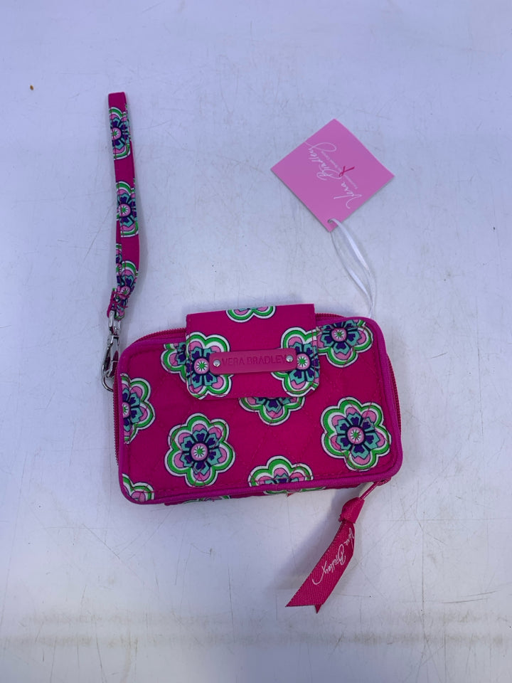 Vera Bradley Smartphone Wristlet in Pink Swirls Flowers- New With Tags