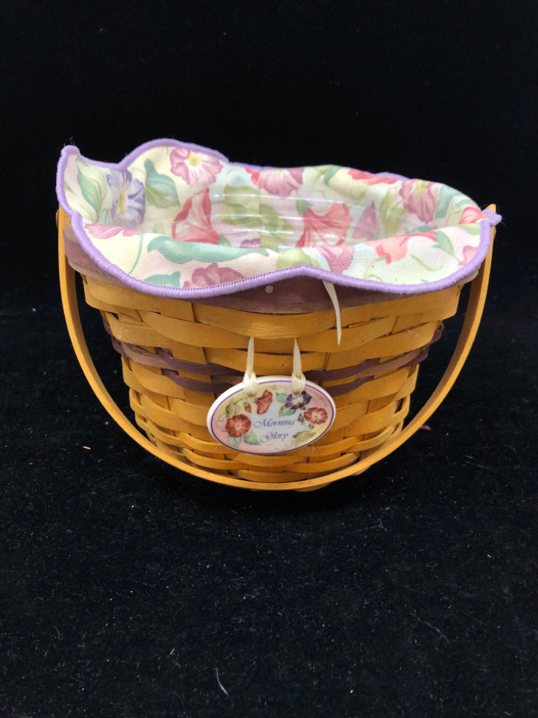 2000 MORNING GLORY BASKET, LINER, TIE ON, PROTECTOR.