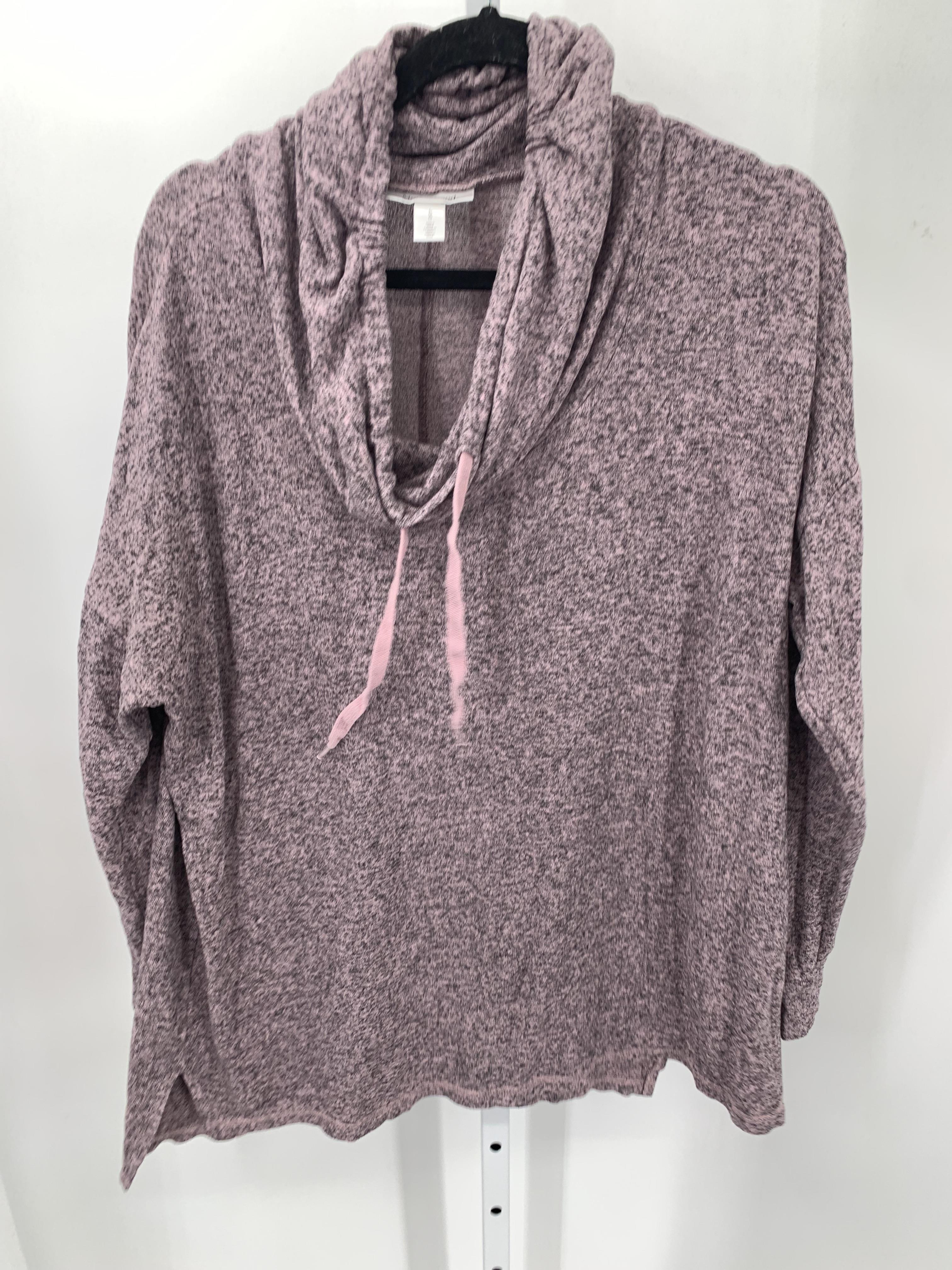 Motherhood Purple Size Large Maternity Long Sleeve Shirt