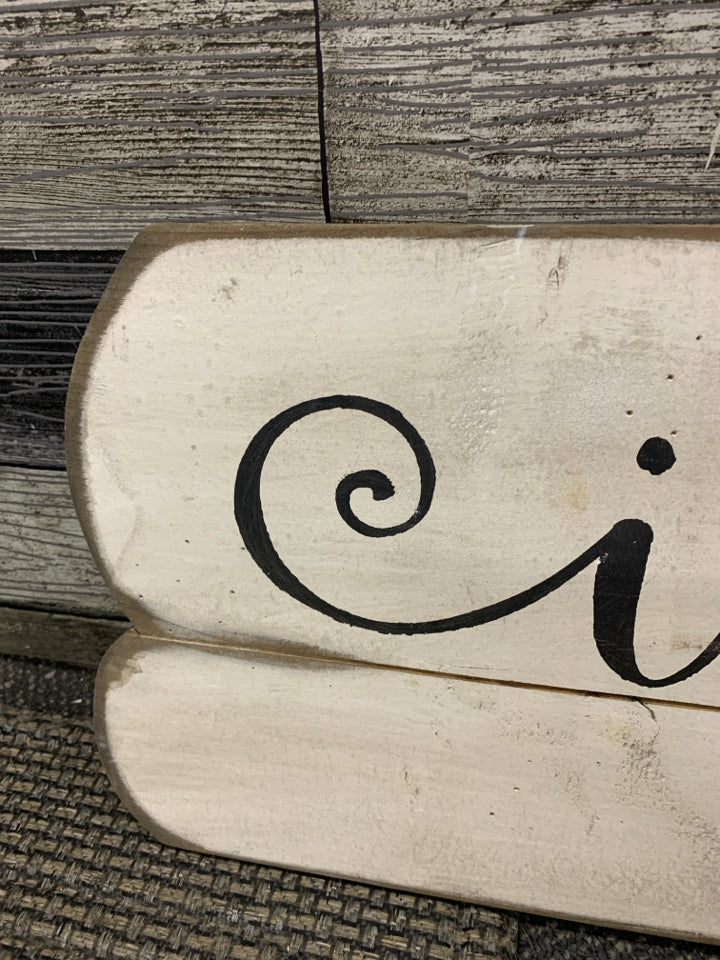 INSPIRE WOOD SIGN.