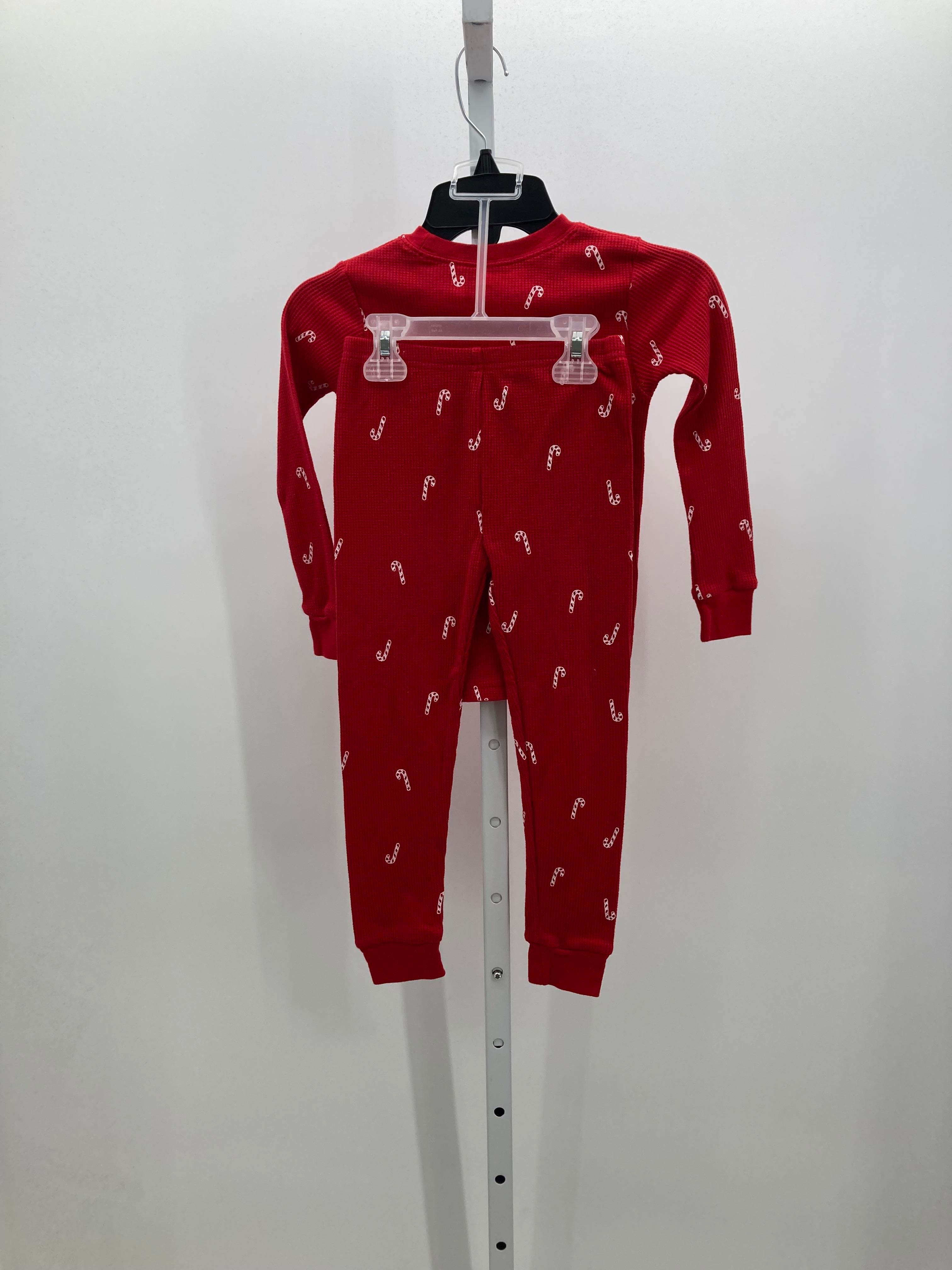 PJS WAFFLE KNIT CANDY CANES