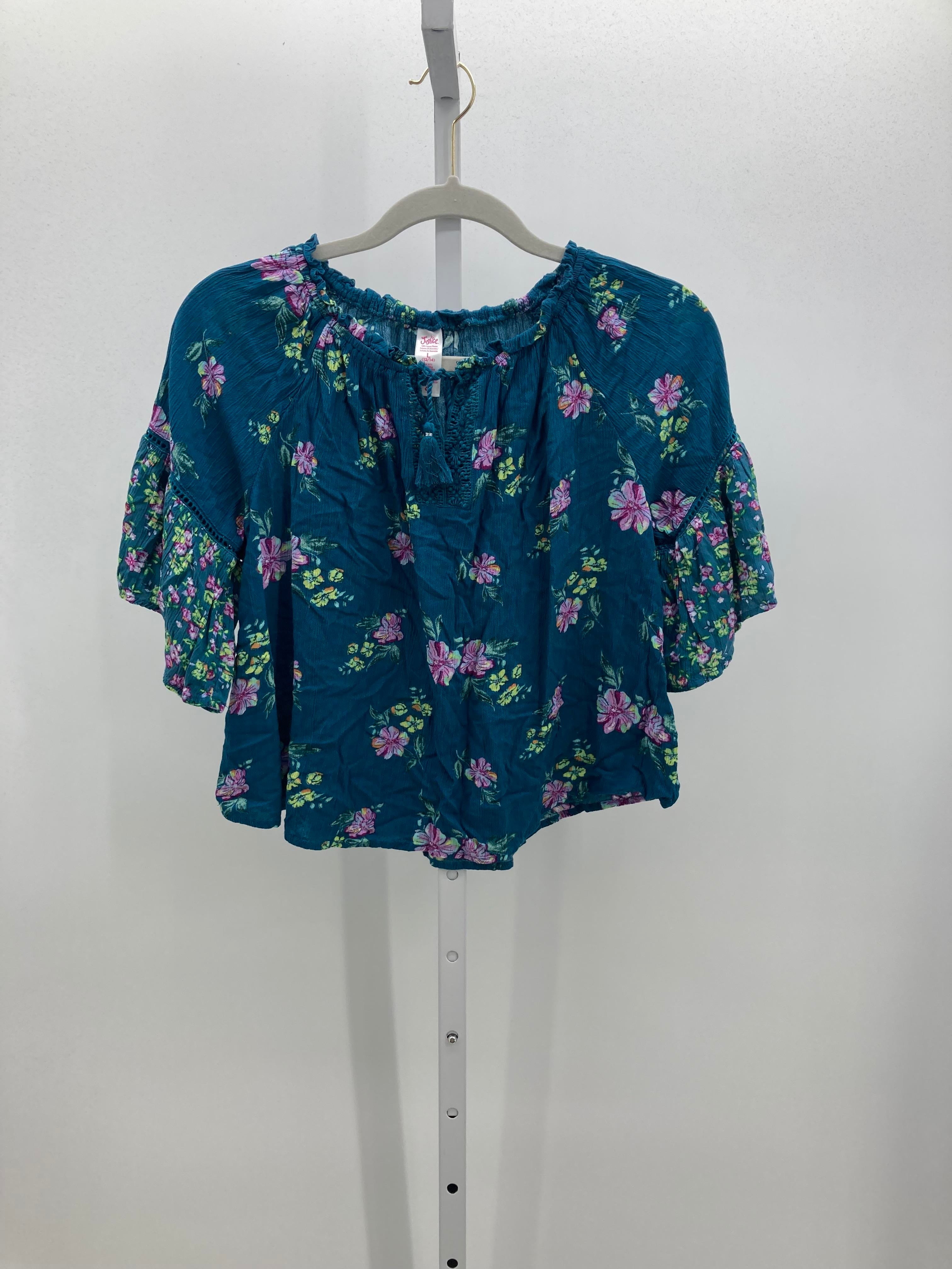 Justice Size 12-14 Girls Short Sleeve Shirt