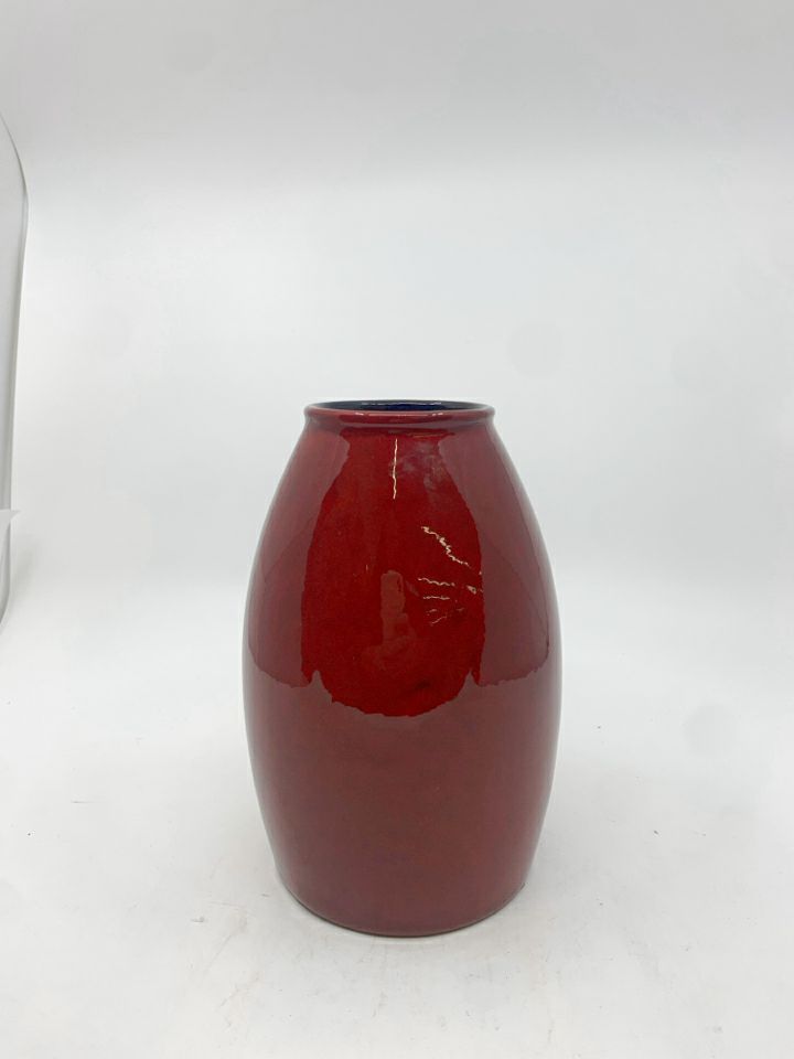 AMANO RED  NARROW TOP VASE- GERMANY.