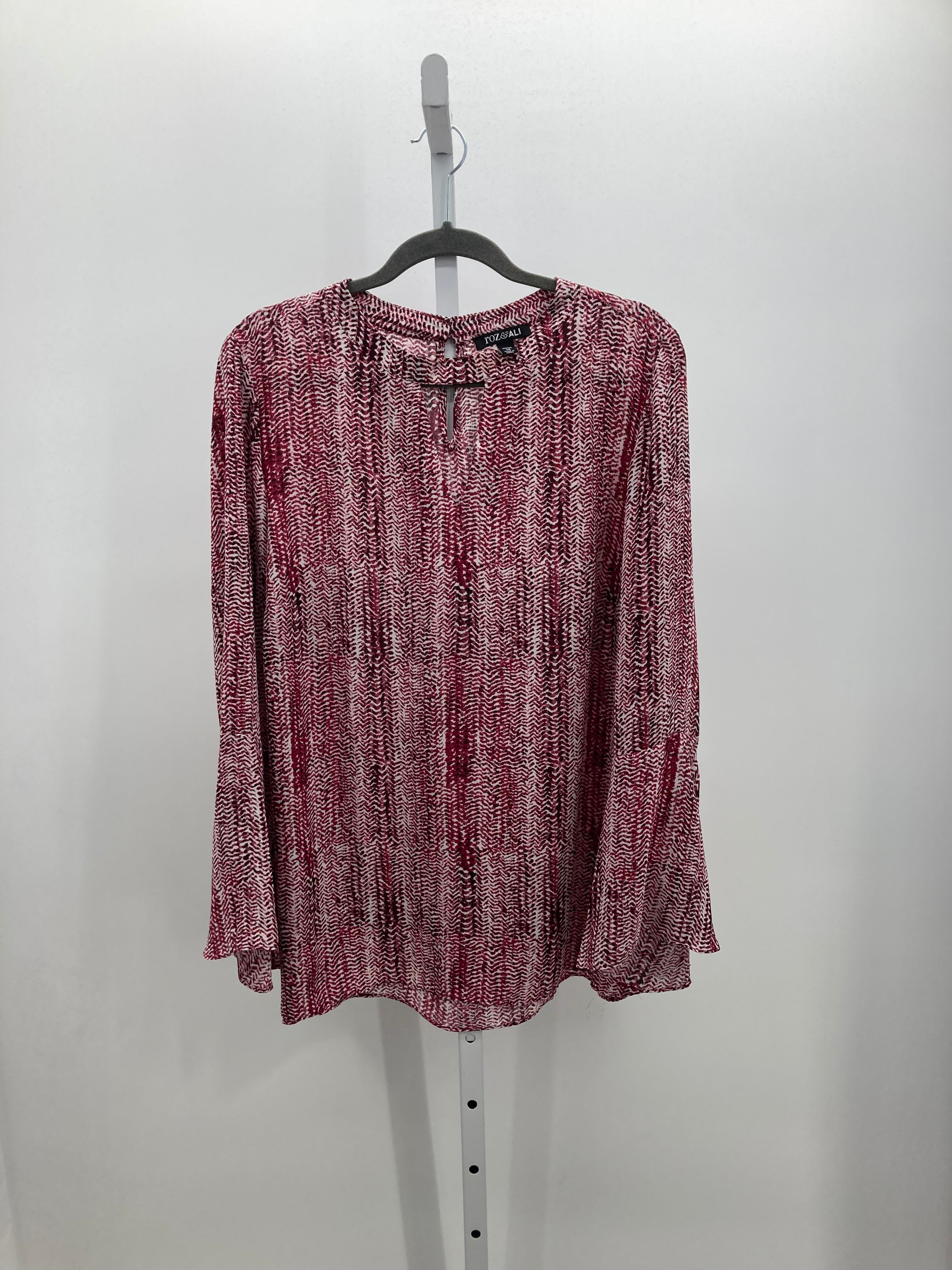 Roz & Ali Size 1X Womens Long Sleeve Shirt