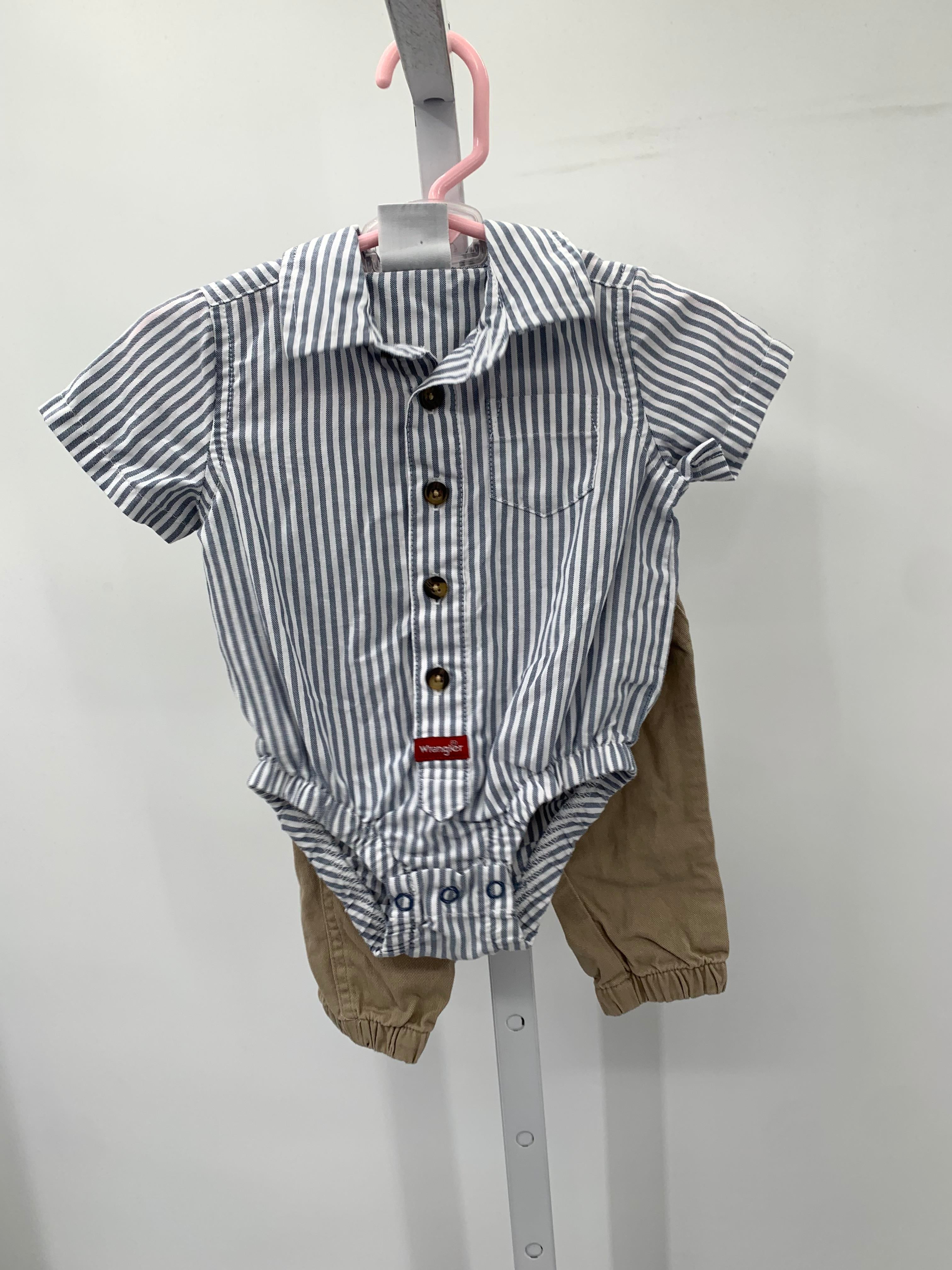 STRIPES SHIRT TAN PANTS