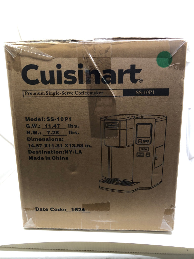 NIB CUISINART PREMIUM SINGLE SERVE COFFEE MAKER.