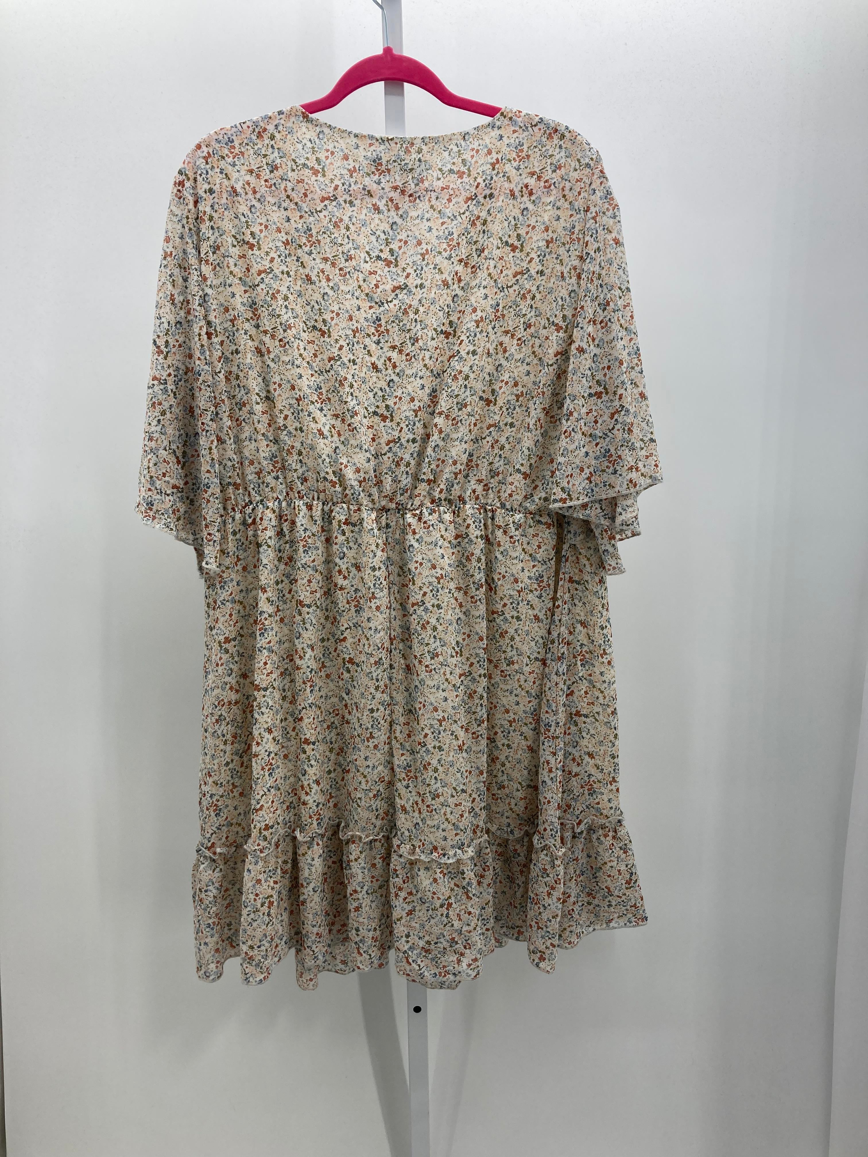 Size 20 W Womens Short Sleeve Dress
