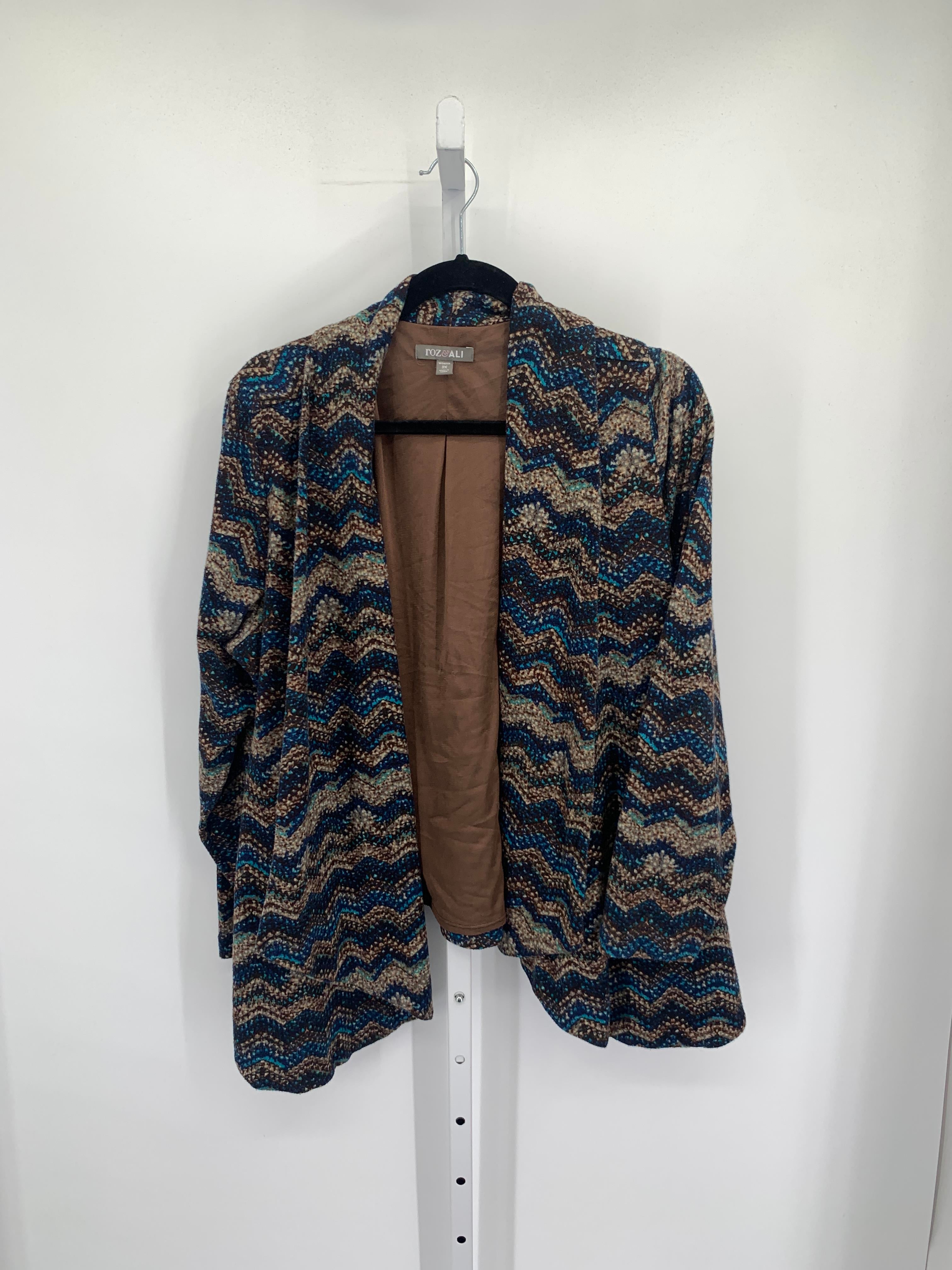 Roz & Ali Size 2X Womens Blazer