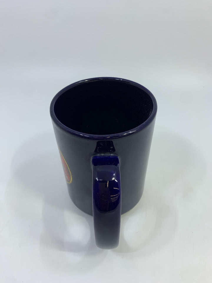 ROUTE 66 NAVY BLUE COFFEE MUG.